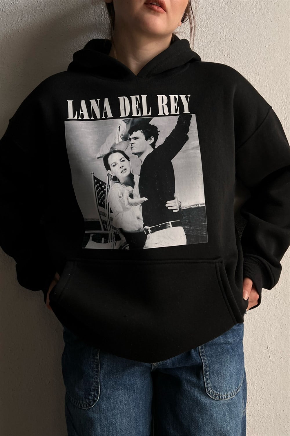 Black Lana Del Oversize Sweatshirt