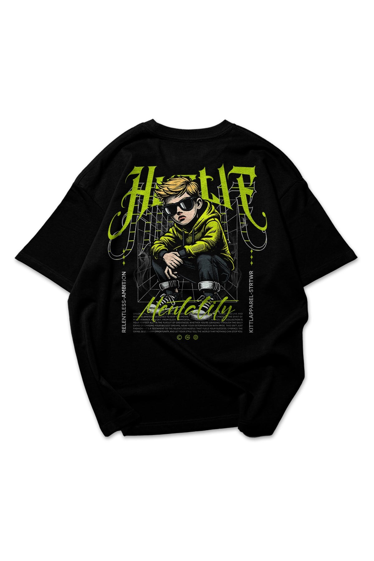 Black Mentality Oversize T-shirt