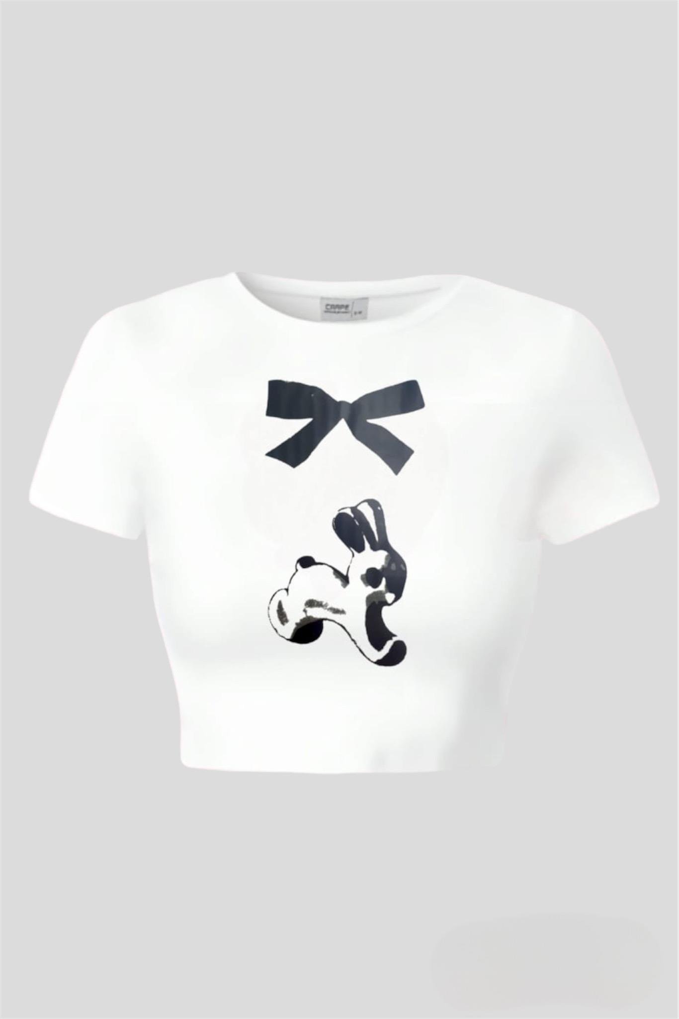 Black Ribbon Design Crop