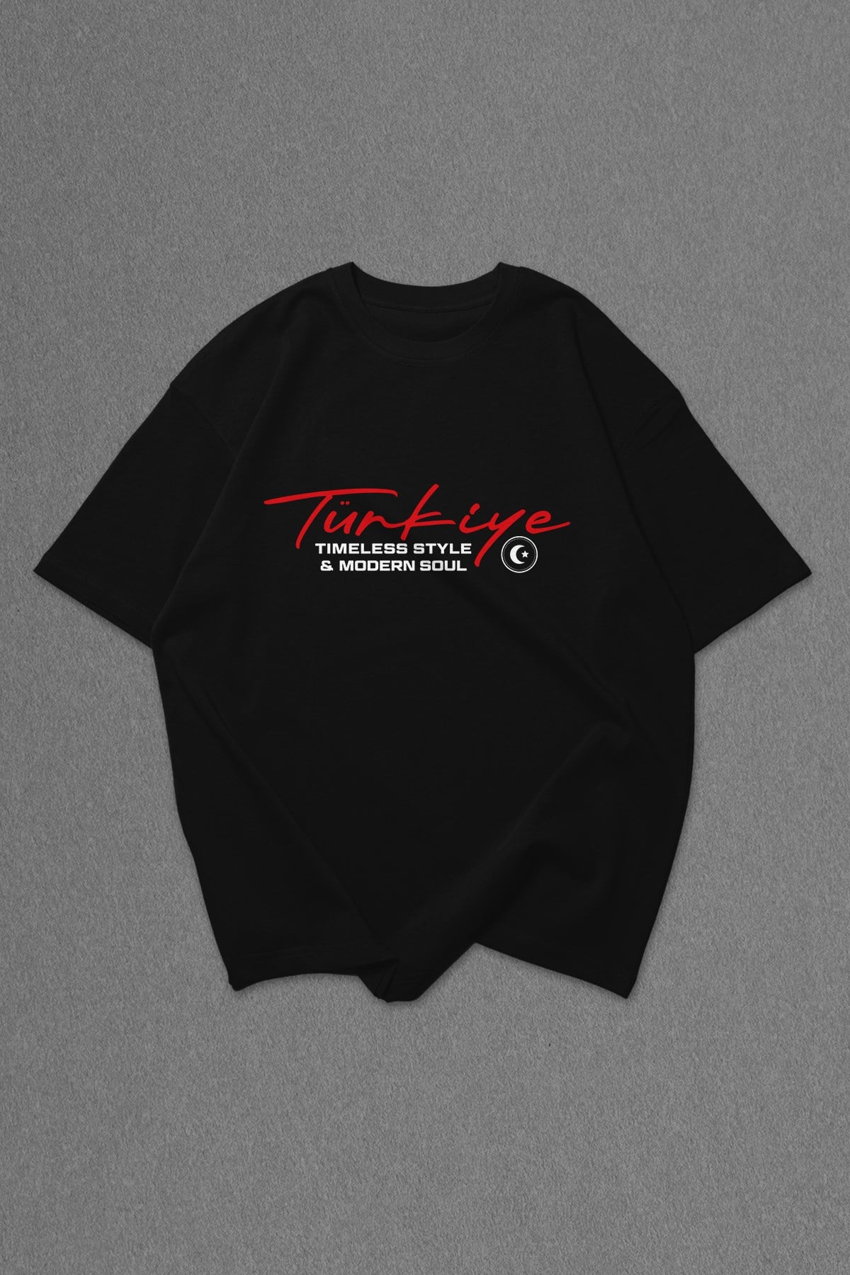 Black World Cup Türkiye Oversize T-Shirt