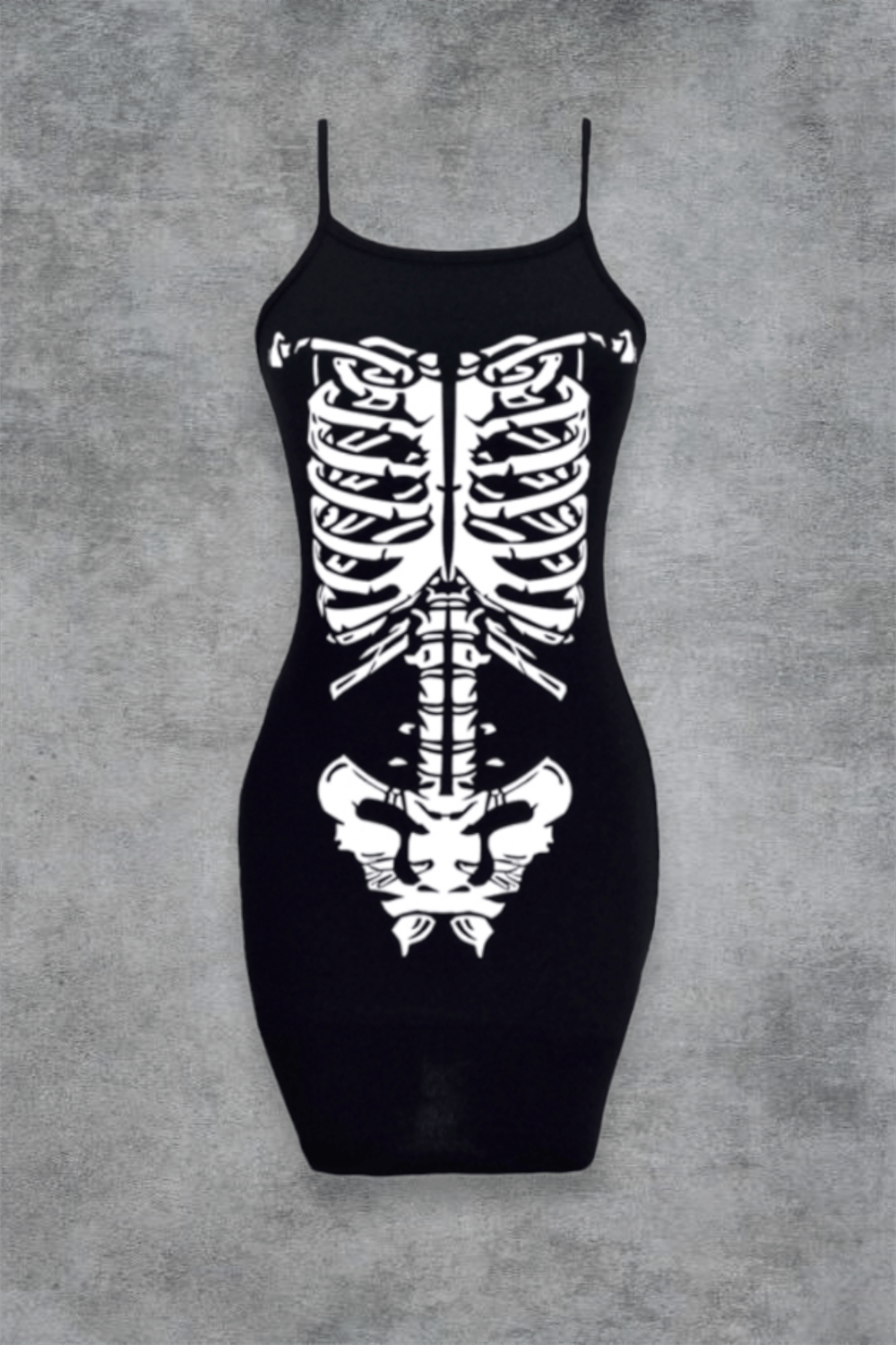 Body Skeleton Askılı Elbise