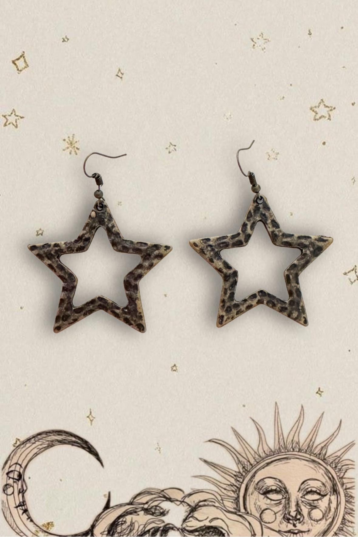 Bronz Star Küpe