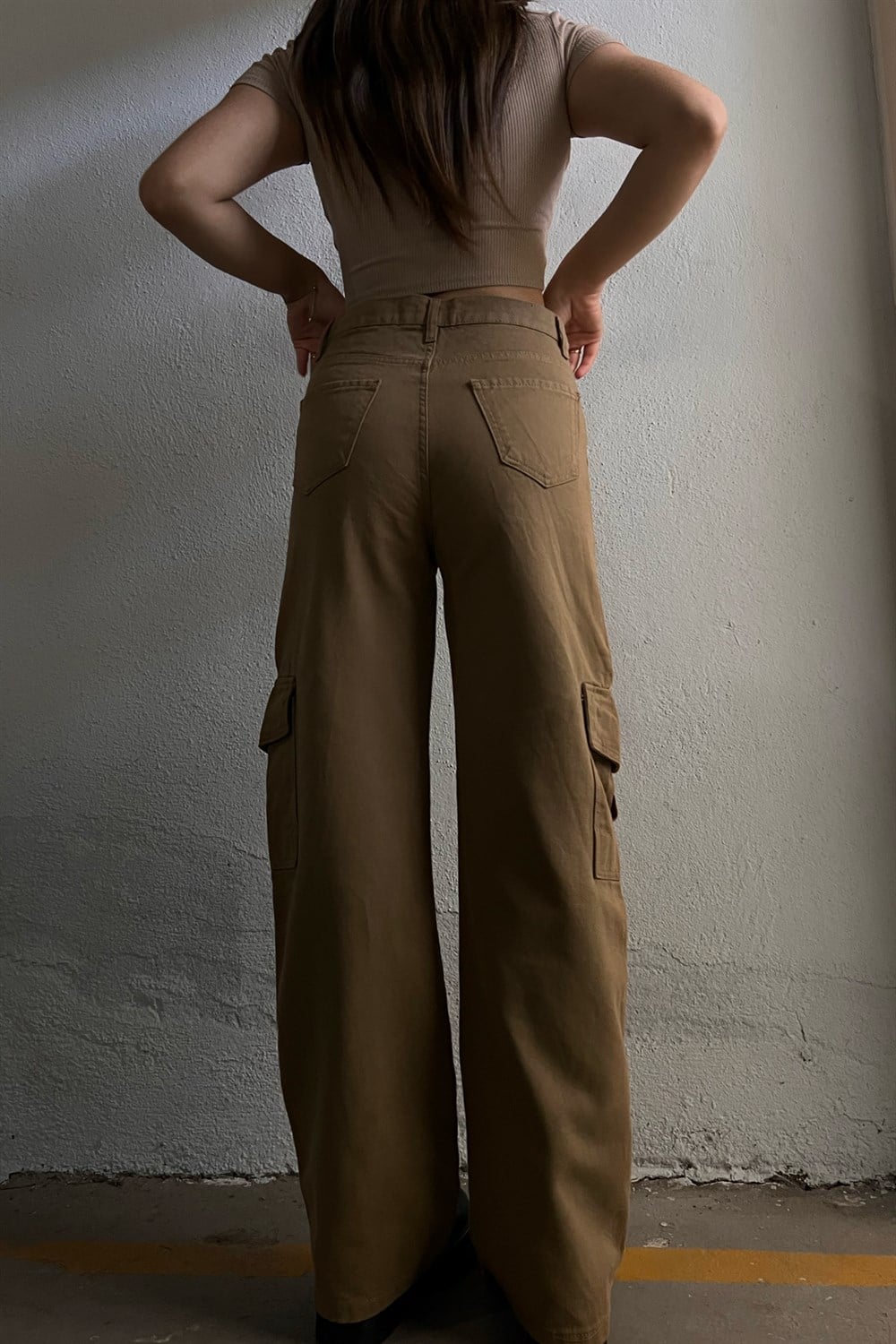 Camel  Kargo Cep Pantolon