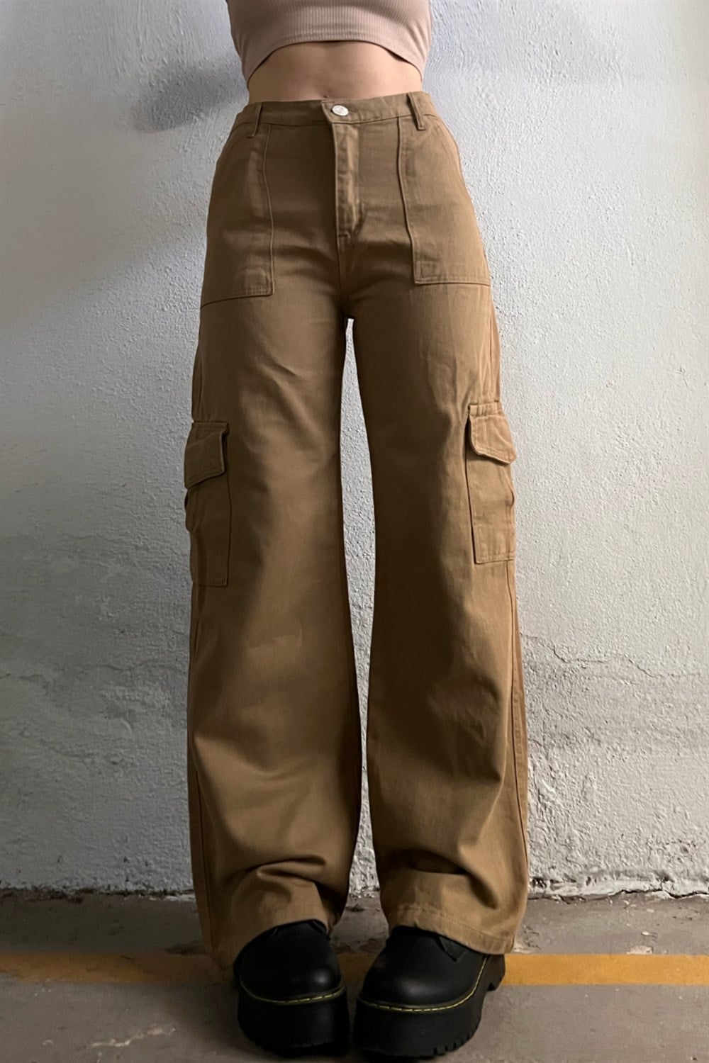 Camel  Kargo Cep Pantolon