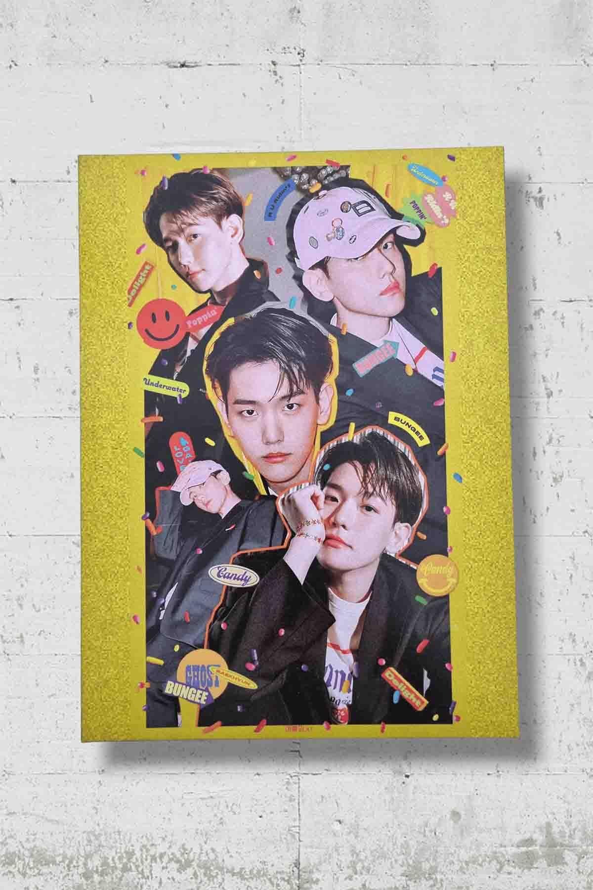 Candy Poplin Ahşap Poster