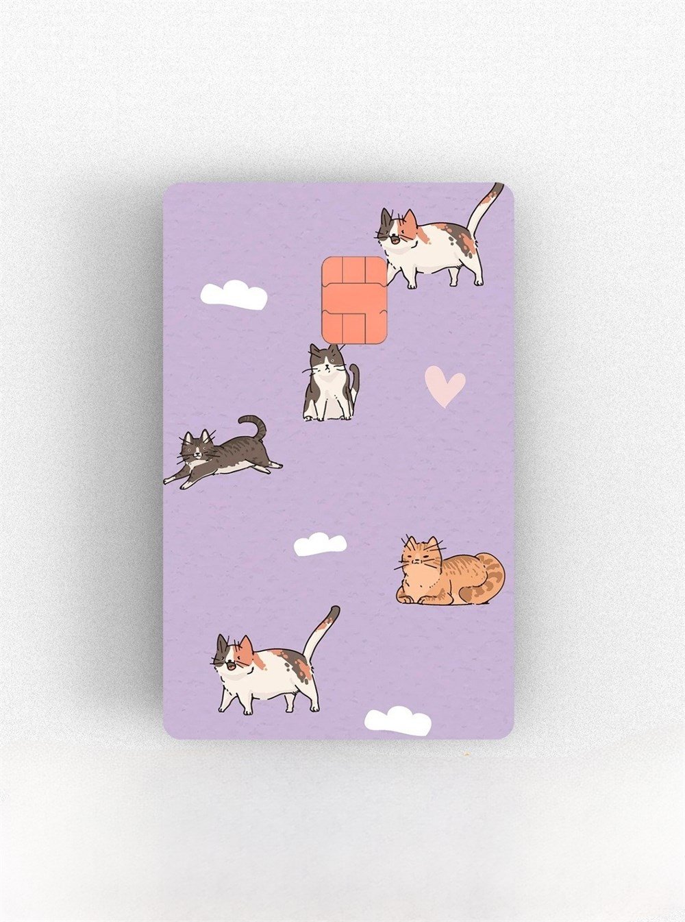 Cat-Cloud Heart Kart Kaplama Sticker