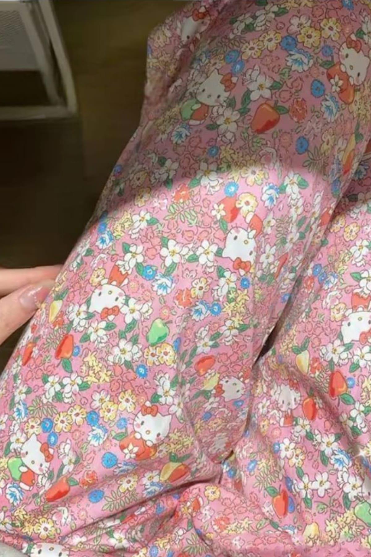 Colourful Kitty Pijama Altı