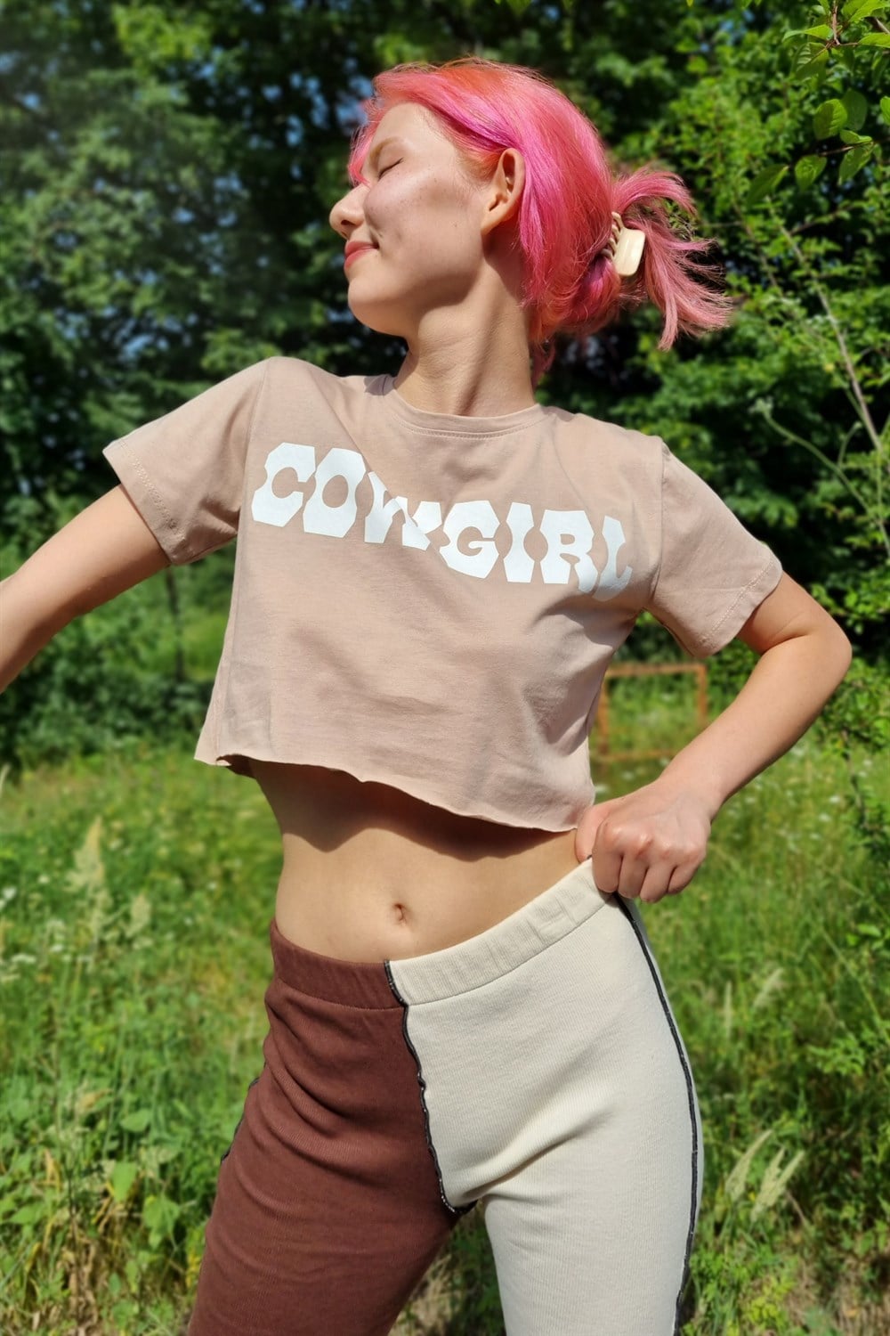 Cowgirl Kahverengi Crop