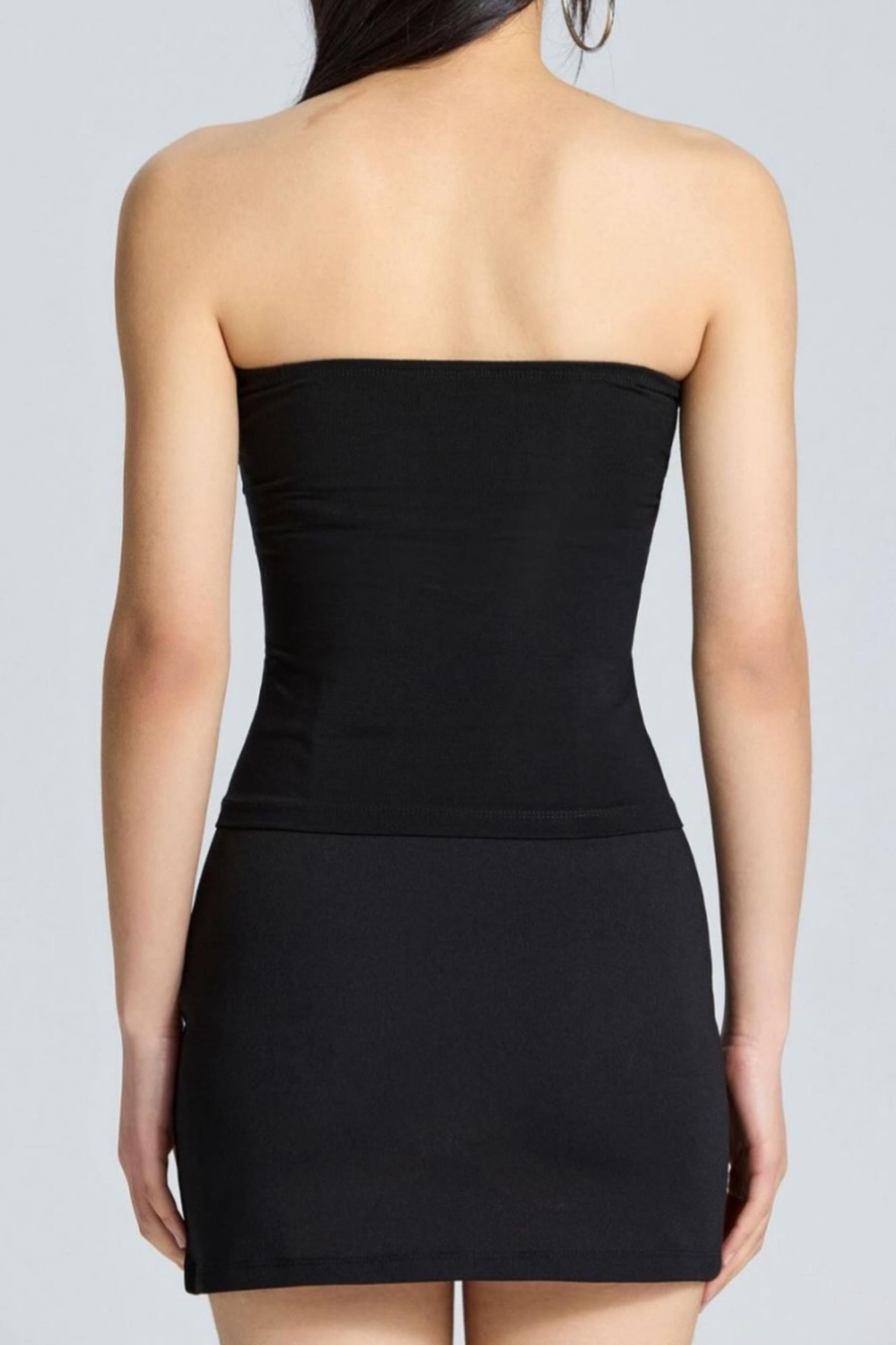 Crossed White Ribbon Bluz