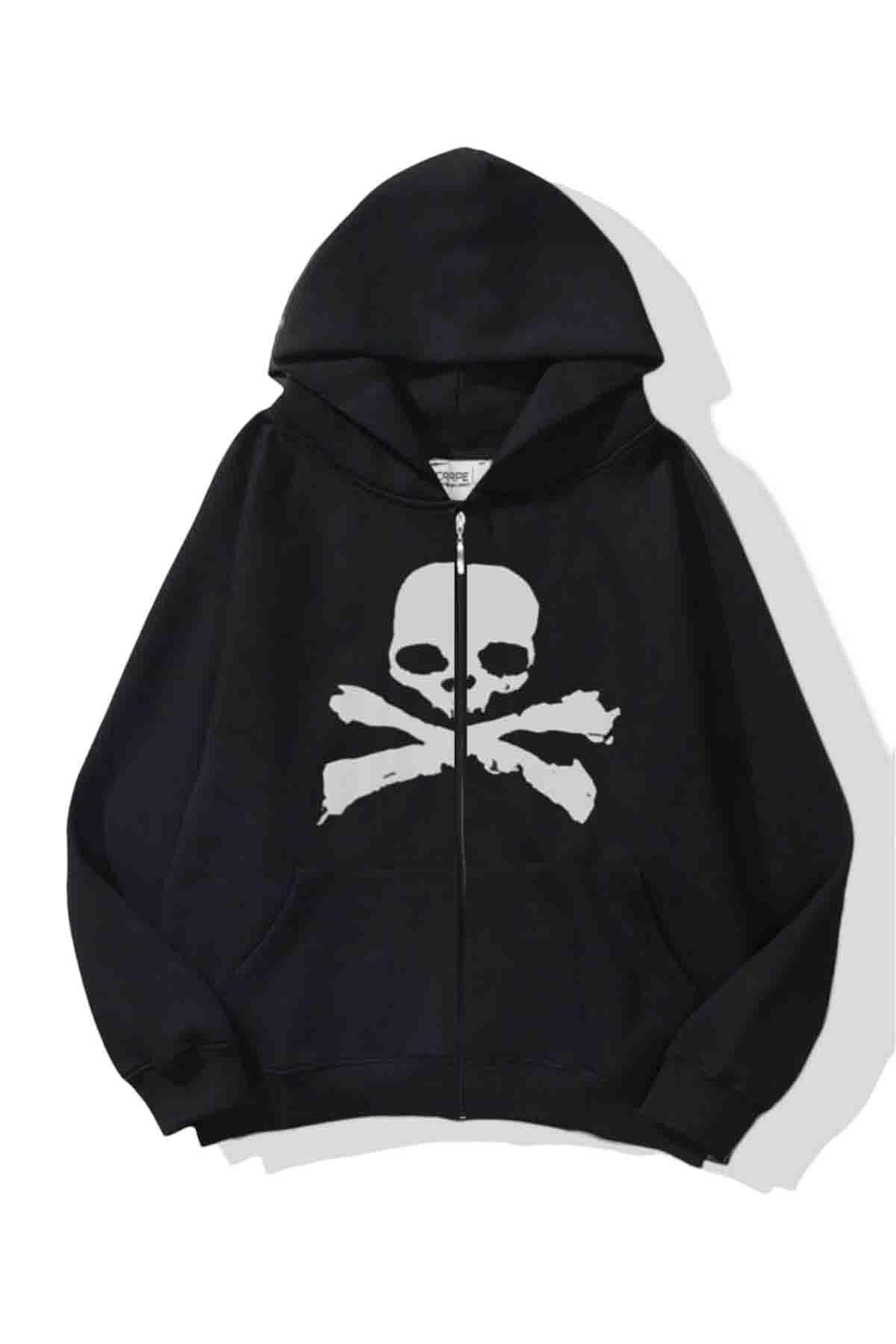 Danger Skull Oversize Cardigan