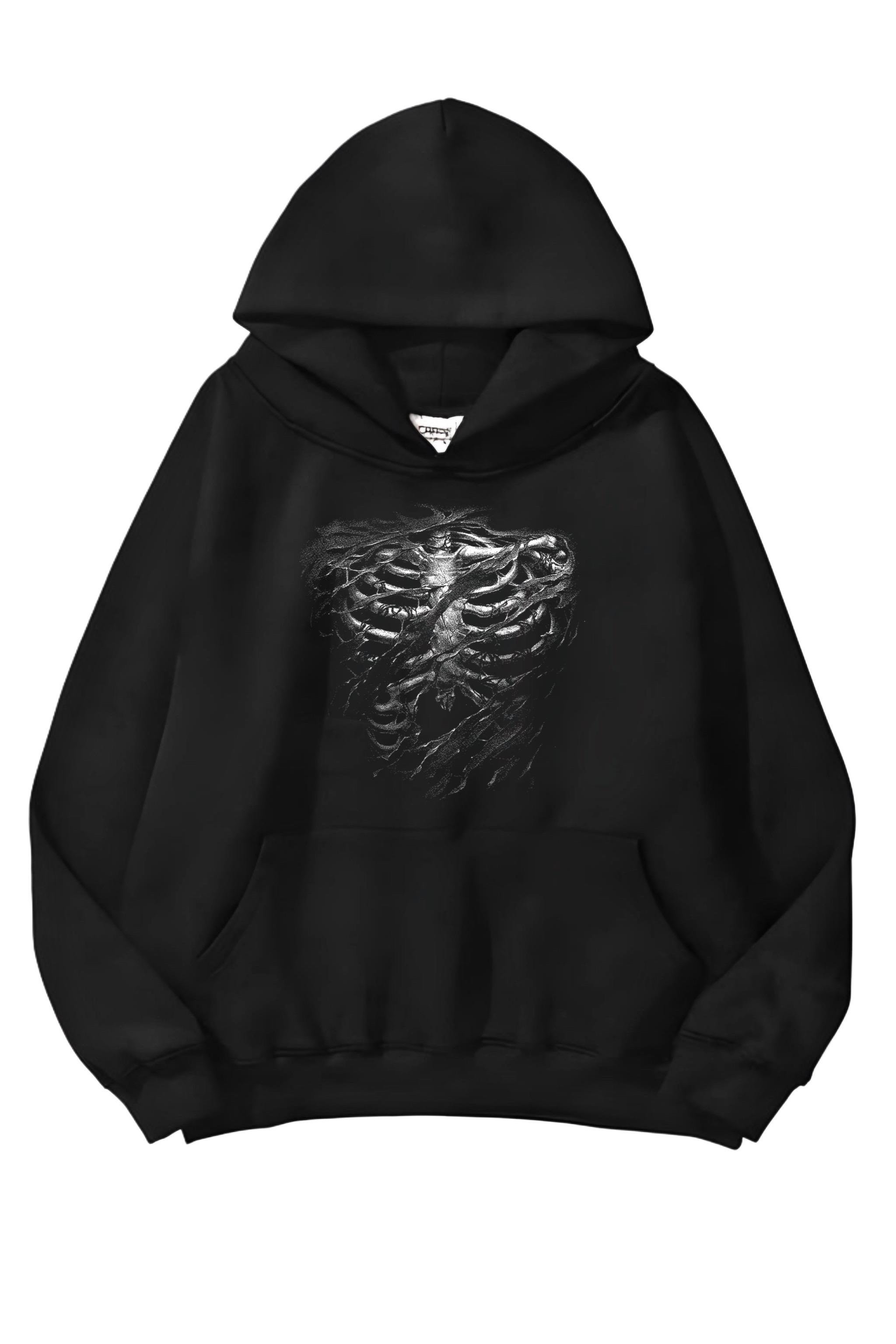 Dark Rib 3 iplik Oversize Sweatshirt