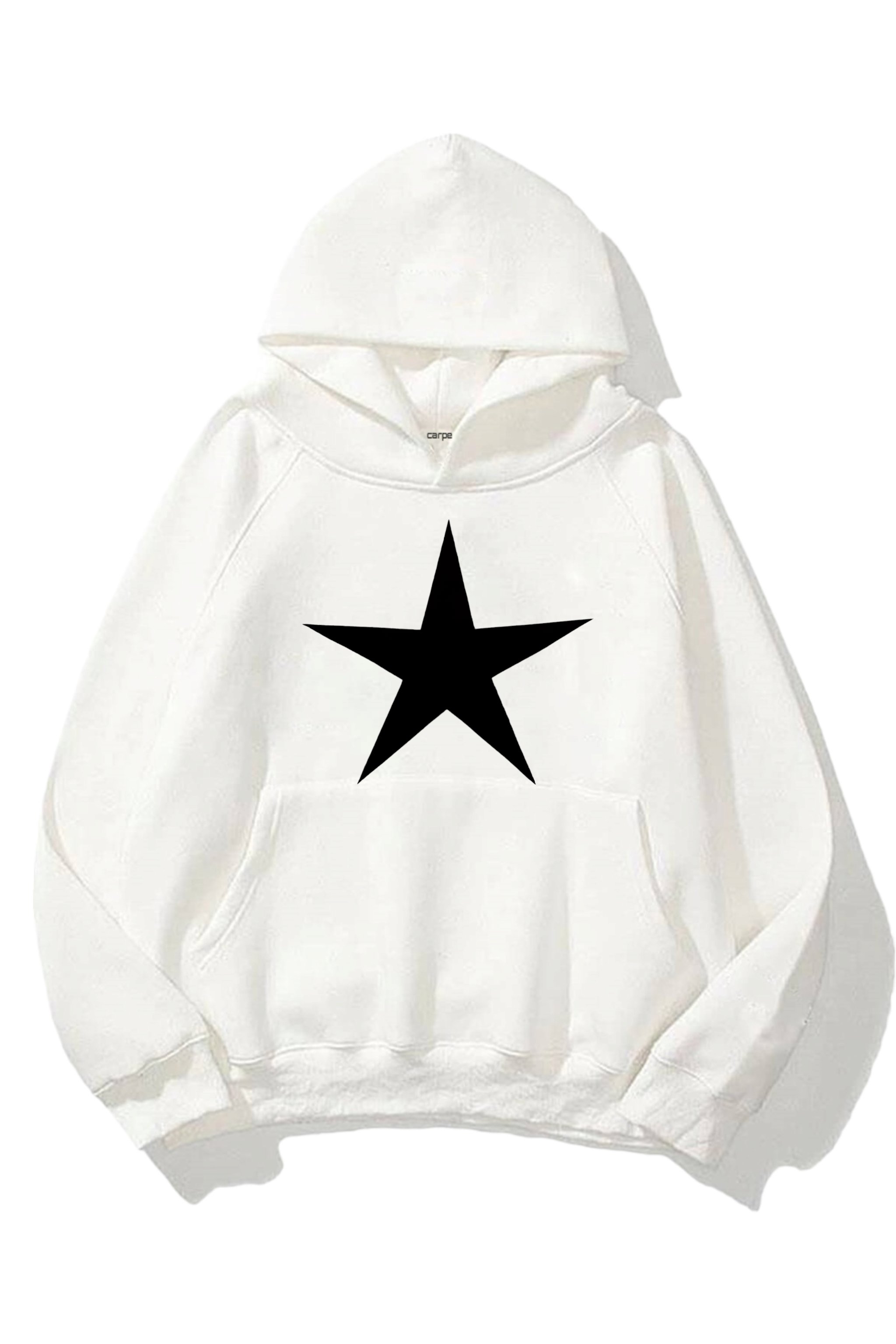 Dark Star 3 iplik Beyaz Oversize Sweatshirt