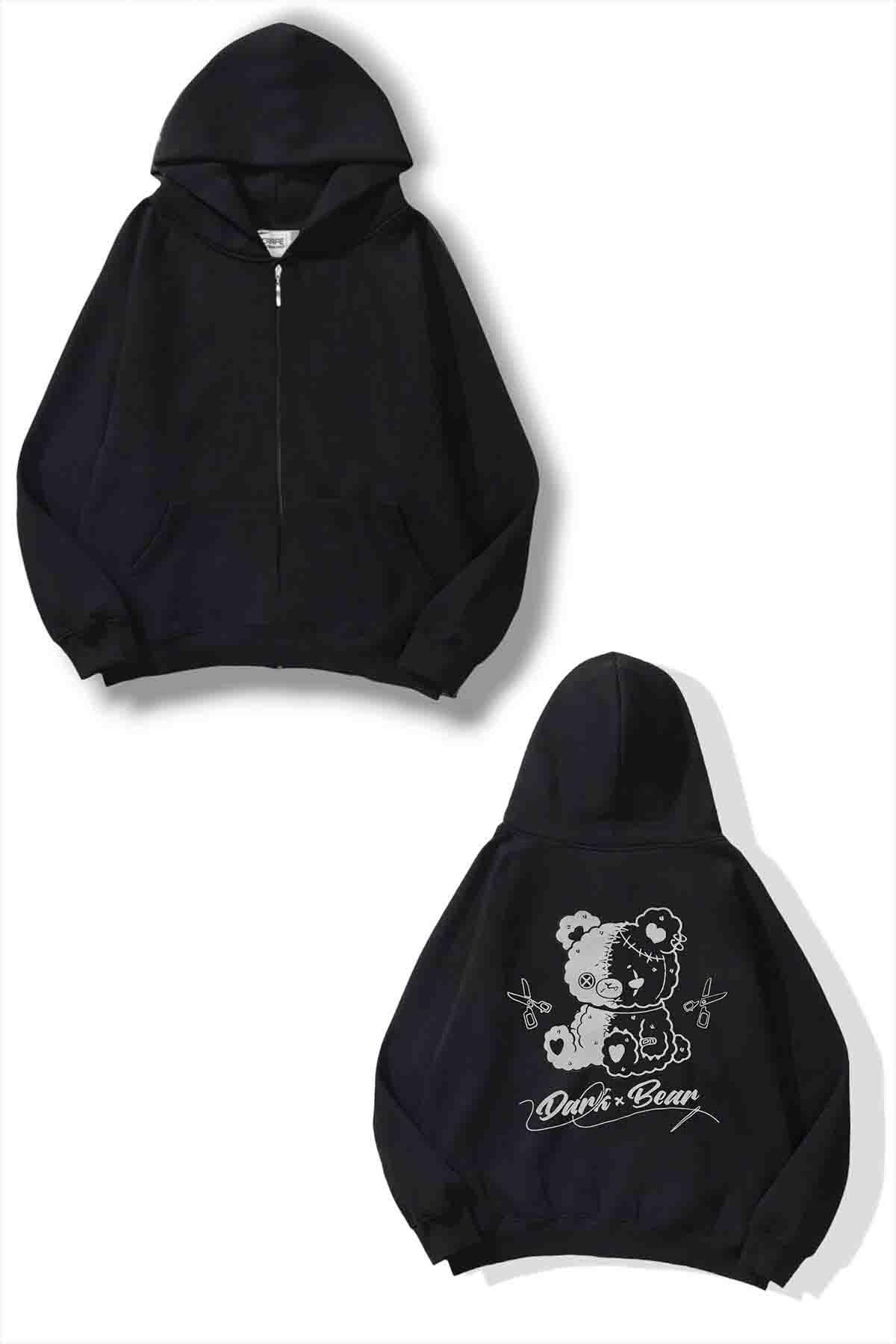 Dark X Bear Oversize Hırka