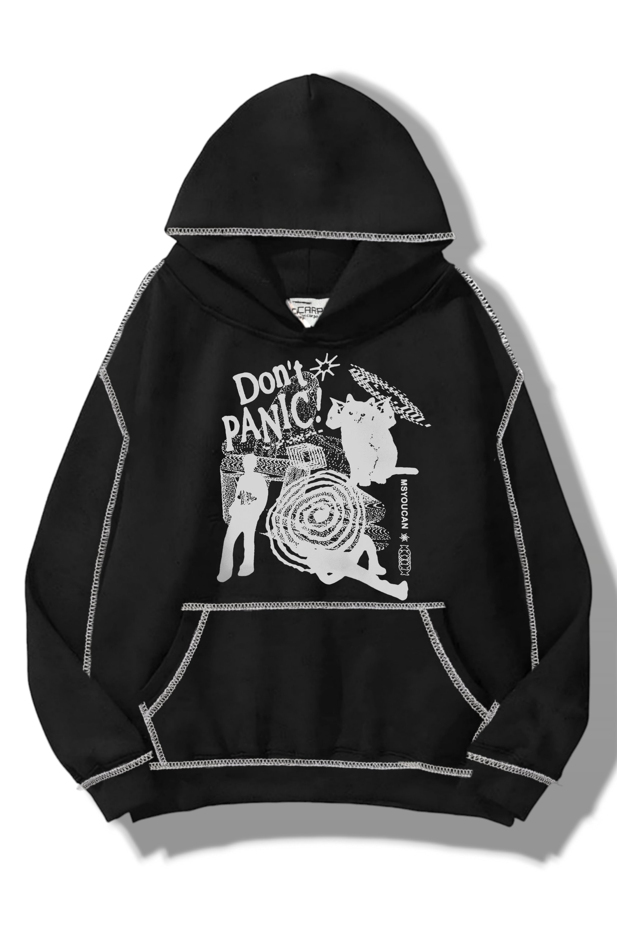 Dont Panic Ters Dikiş 3 İplik Sweatshirt
