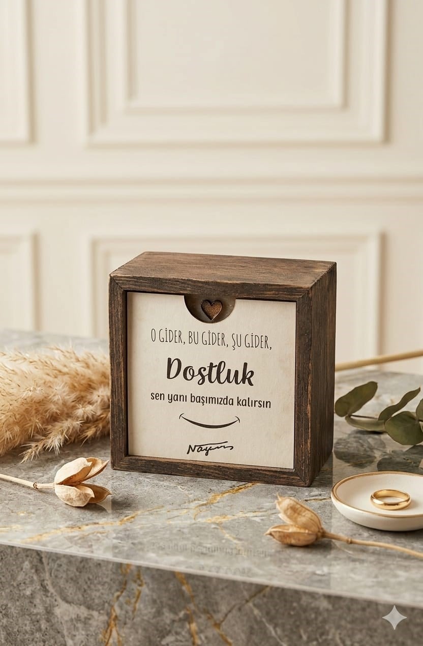 Dostluk Ahşap Kutu