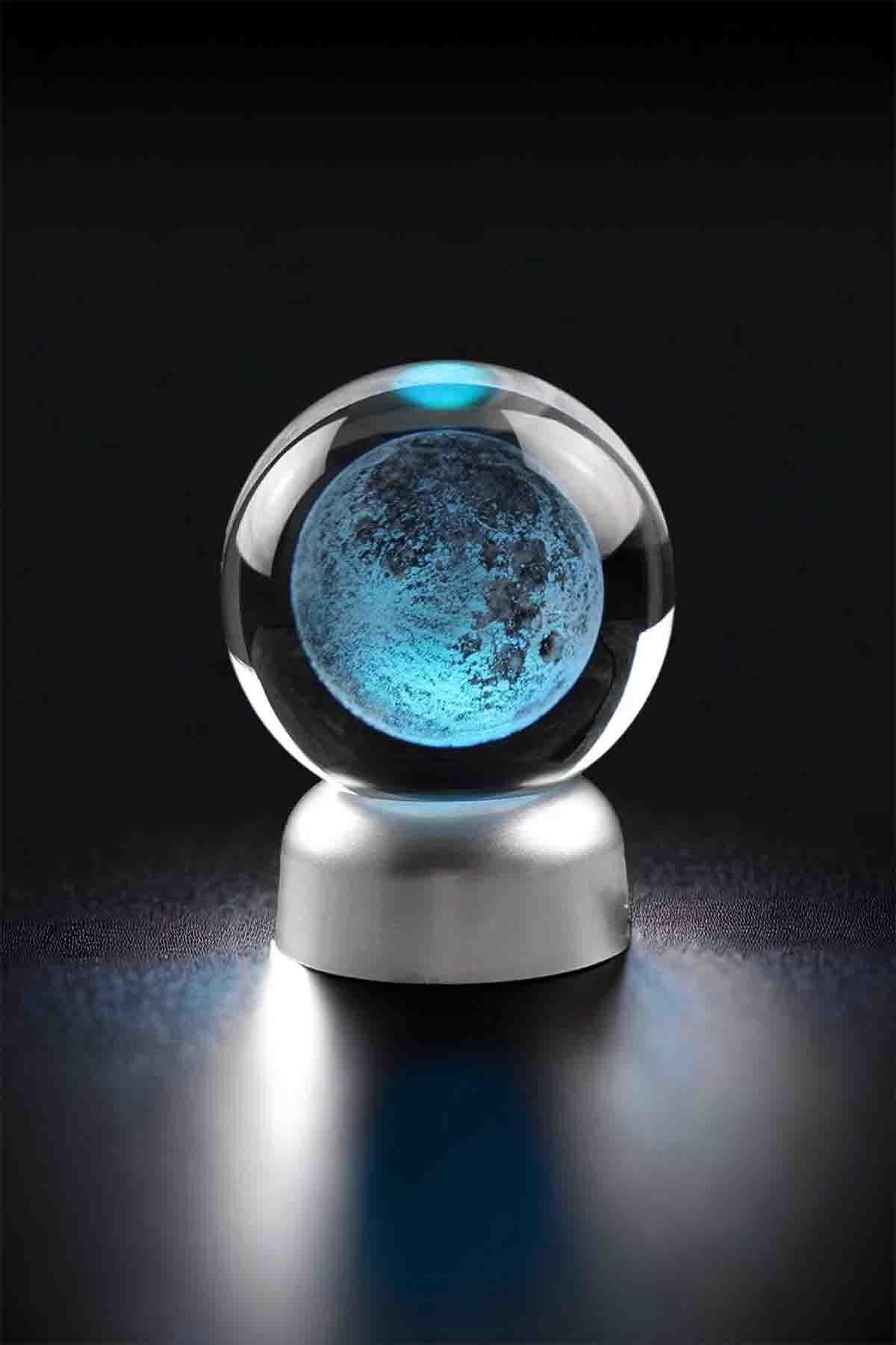 Earth Lighted Glass Globe