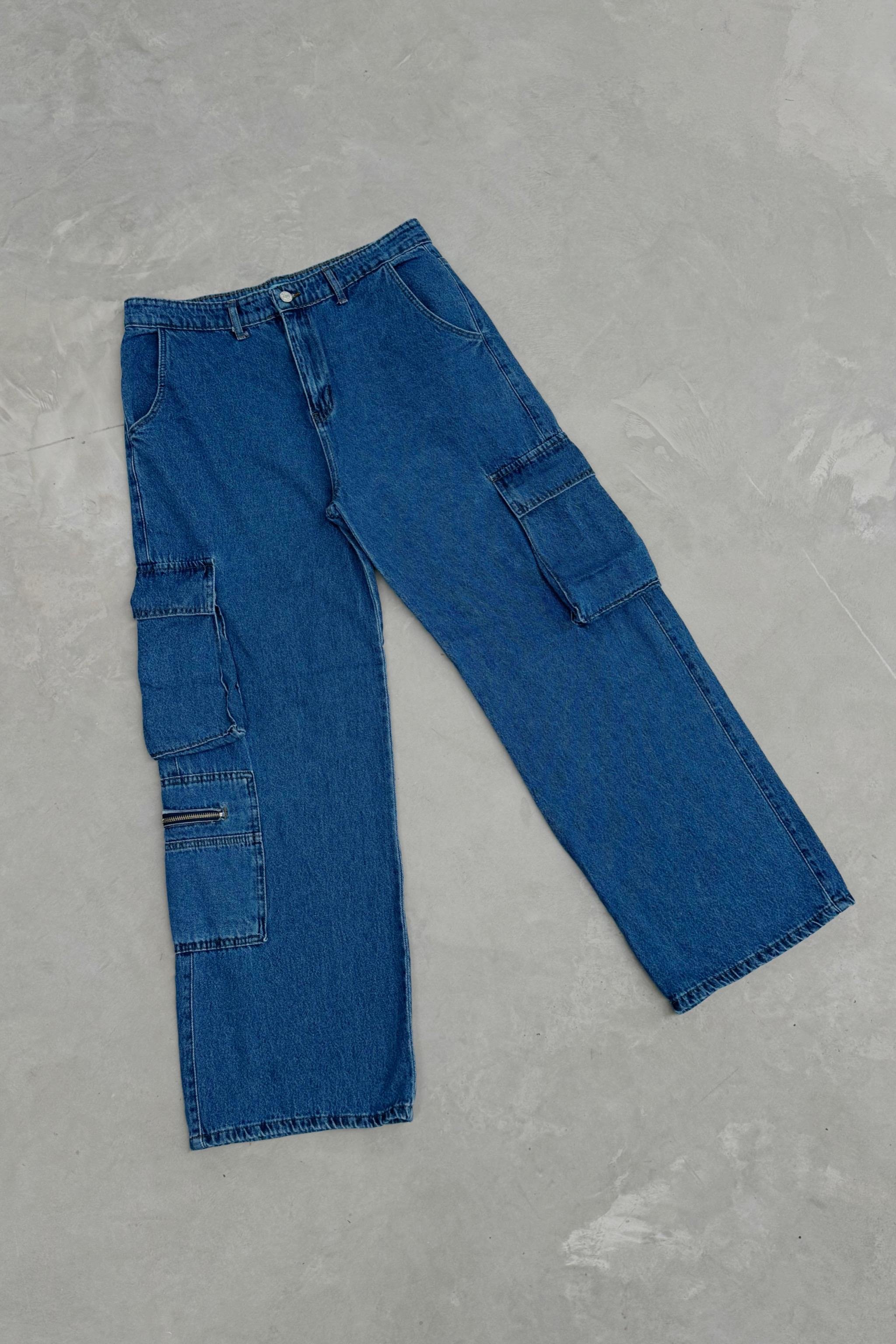 Fermuarlı Salaş Big Size Pantolon