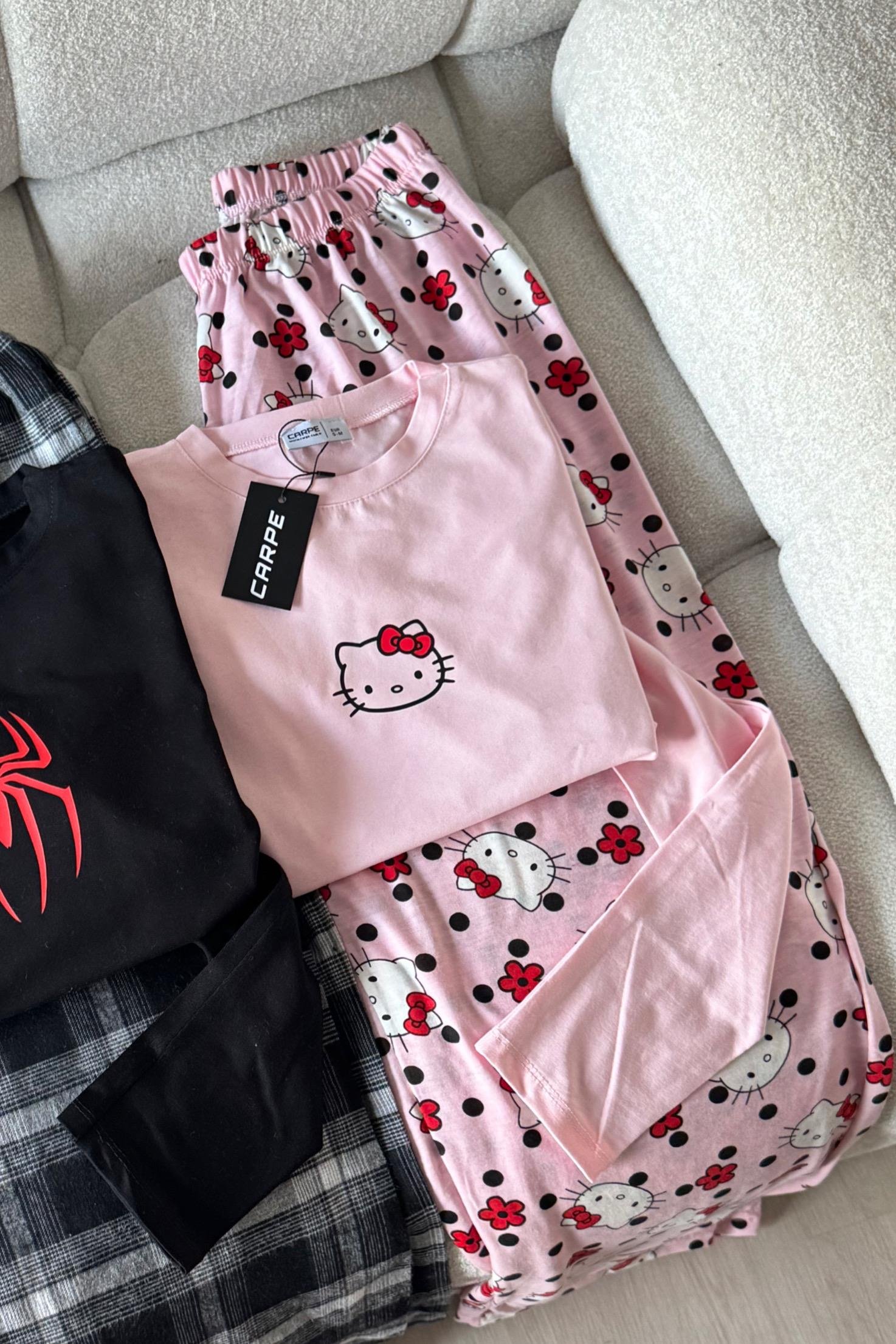 Flower Kitty Pijama Altı