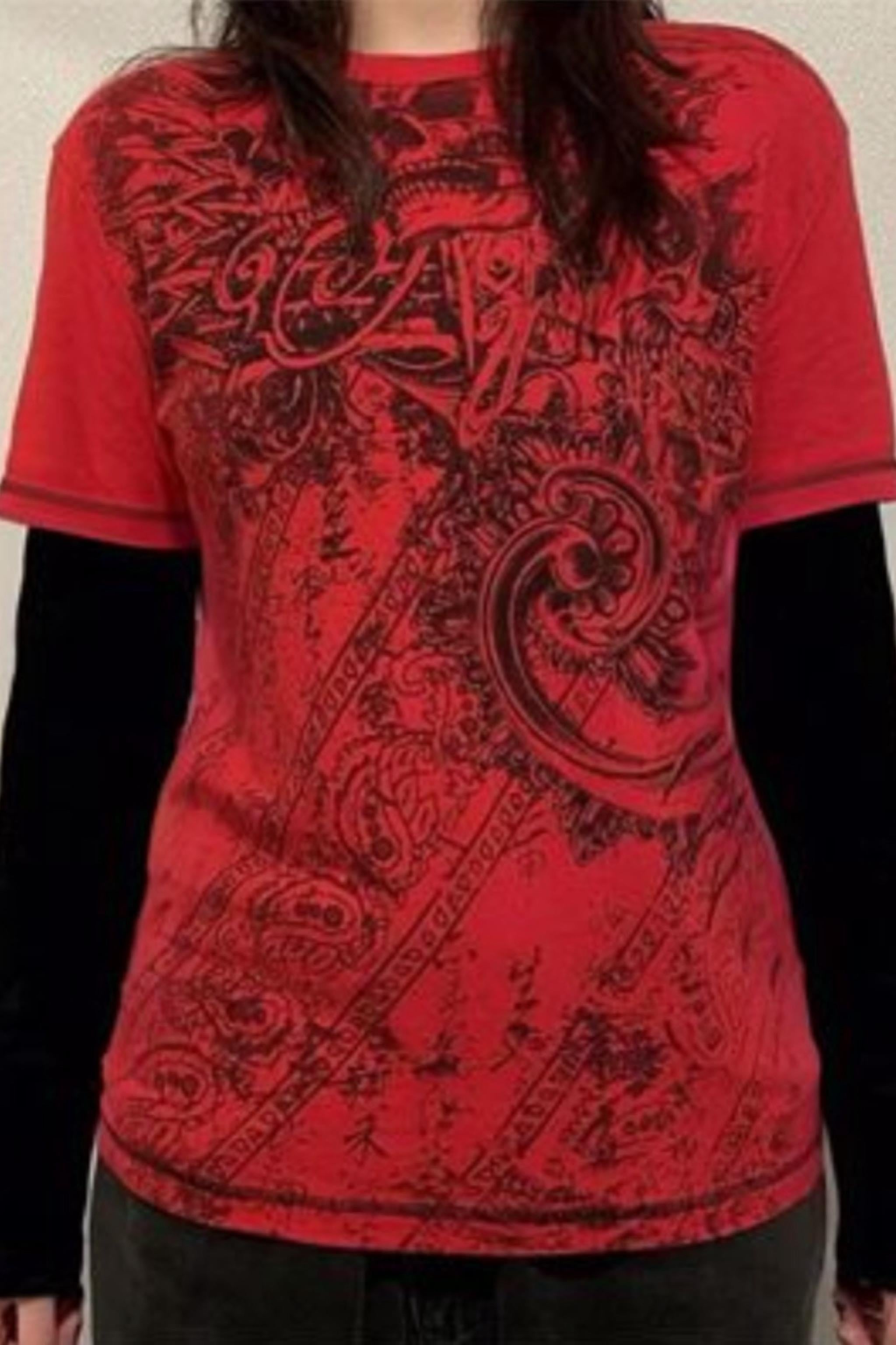 Gothic Punk Kol Eklemeli Sweatshirt