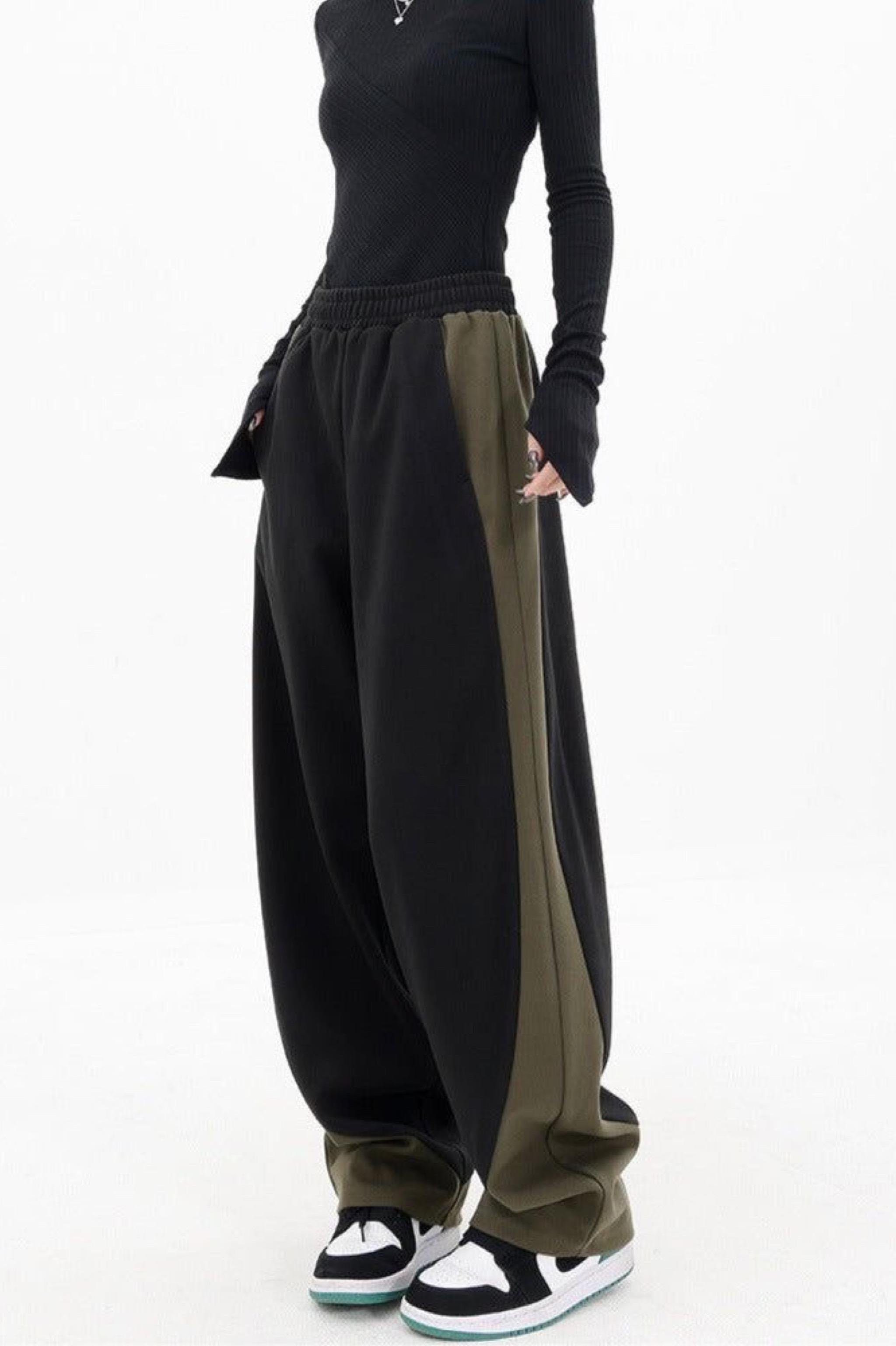 Green-Black Düz Paça Eşofman