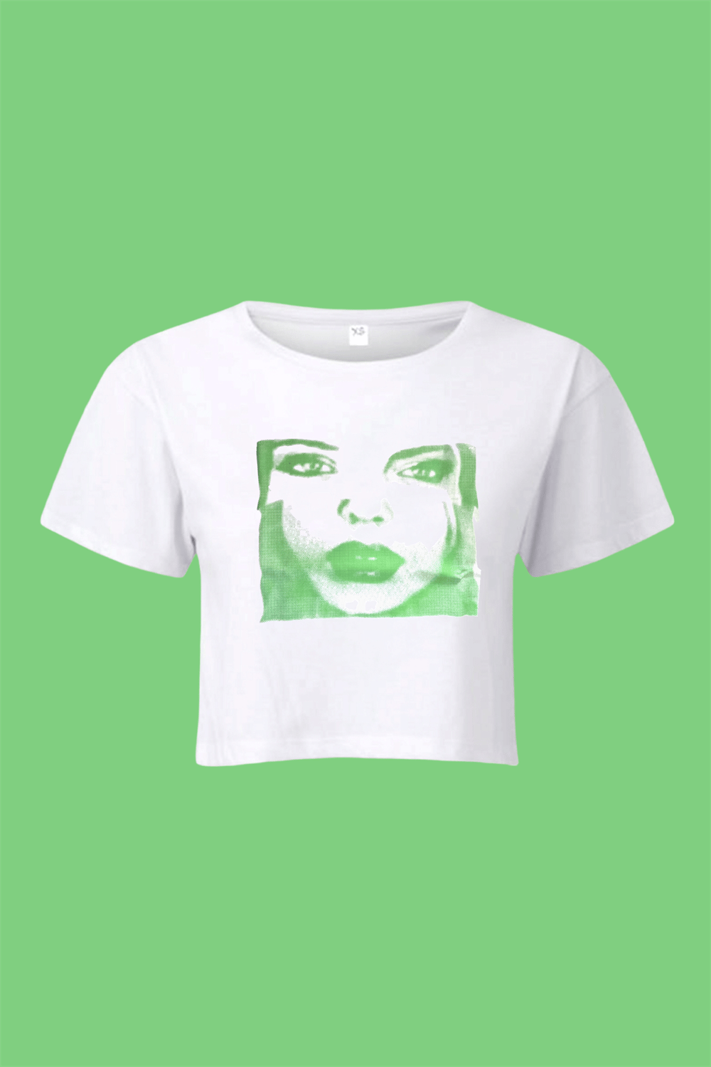 Green Woman Crop T-shirt