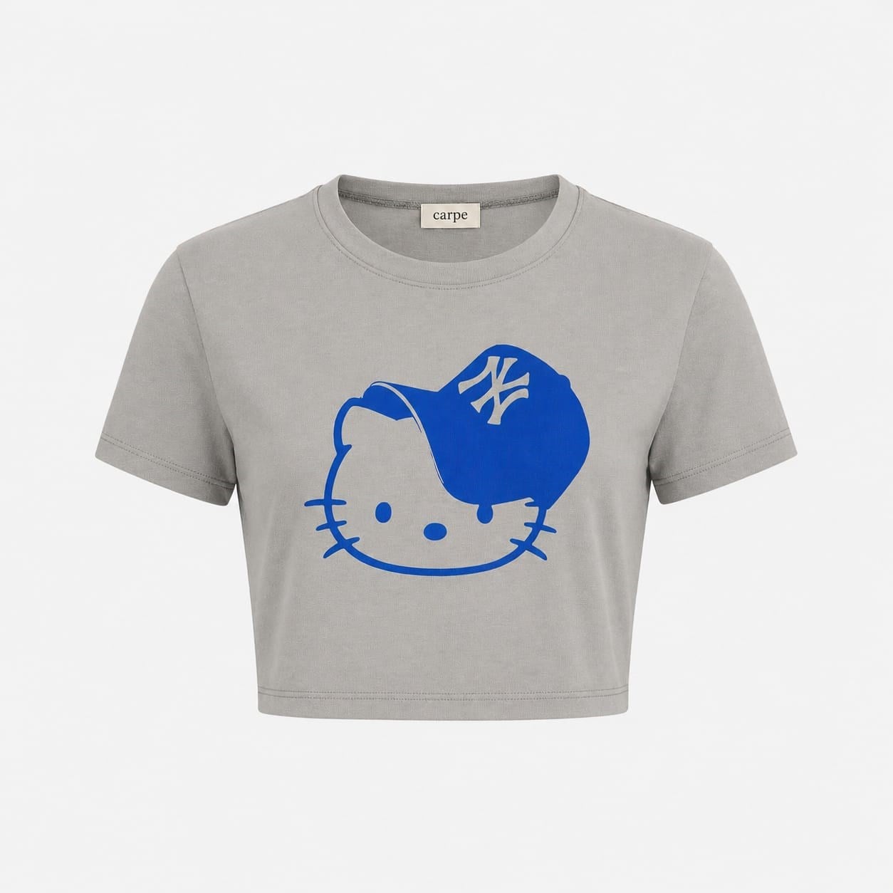 Grey Cap Cat Crop