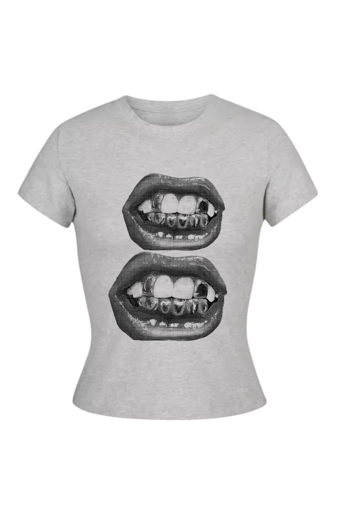 Grey Two Lips Tam Boy Bluz