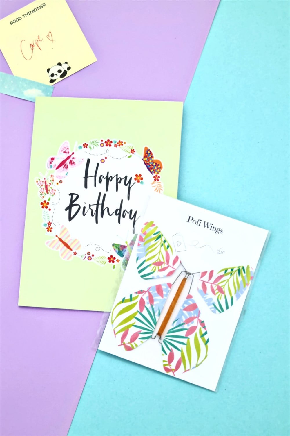 Happy Birthday Kelebek Hediye Kartı