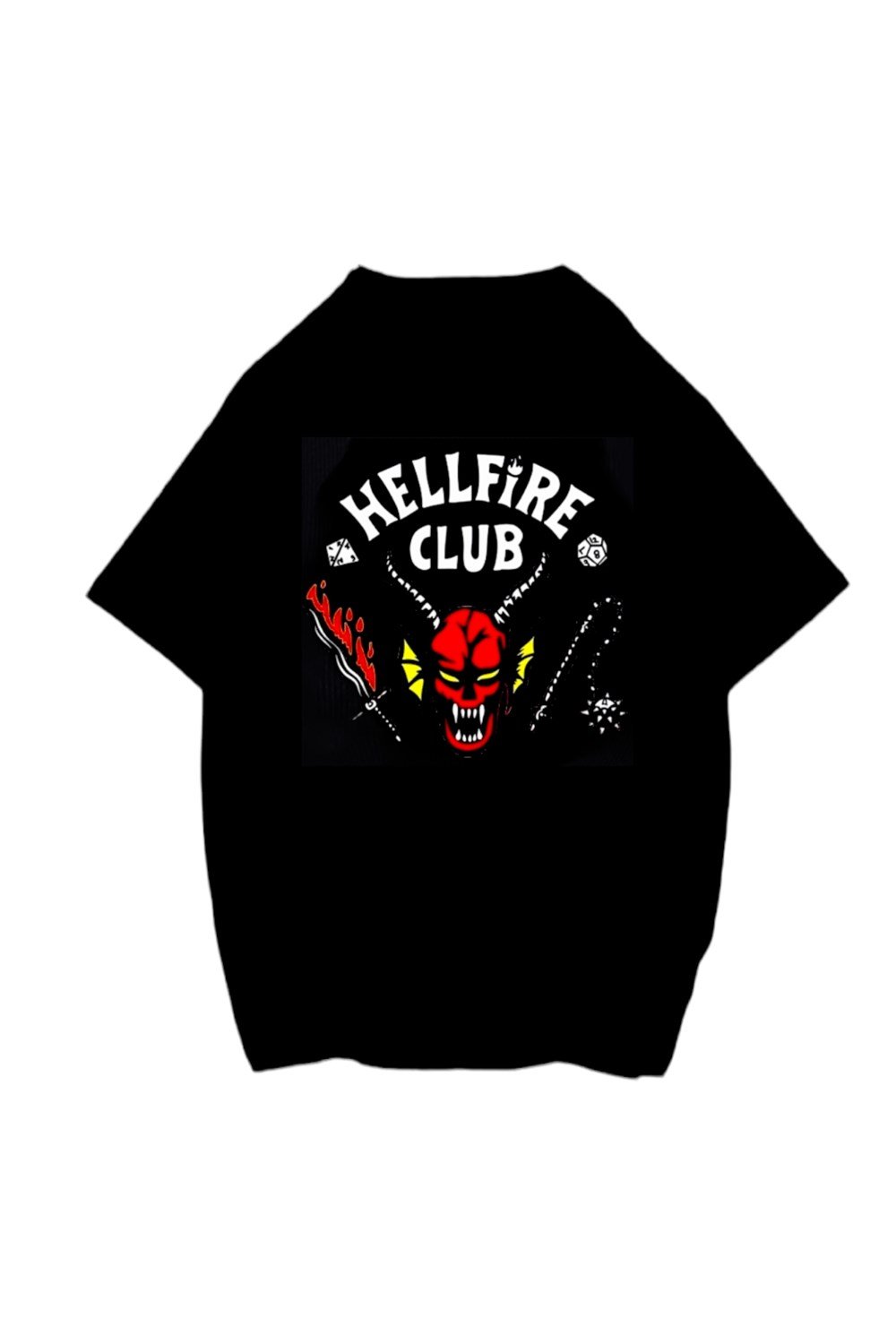 Hellfire Club Siyah Oversize T-shirt