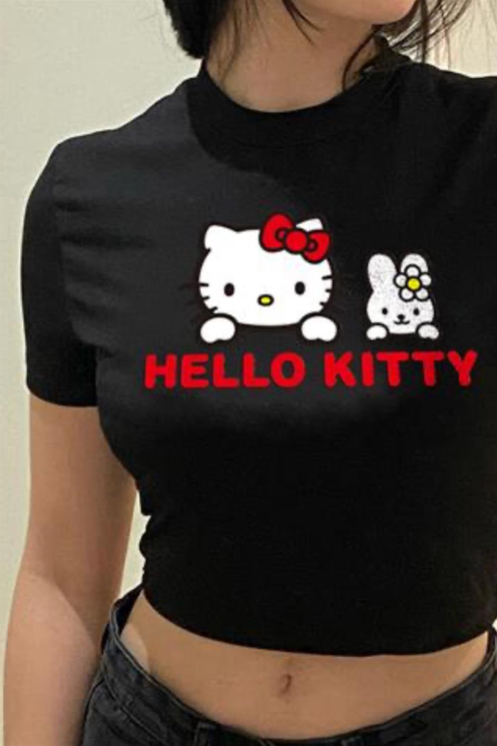 Hello Cute Cats Crop