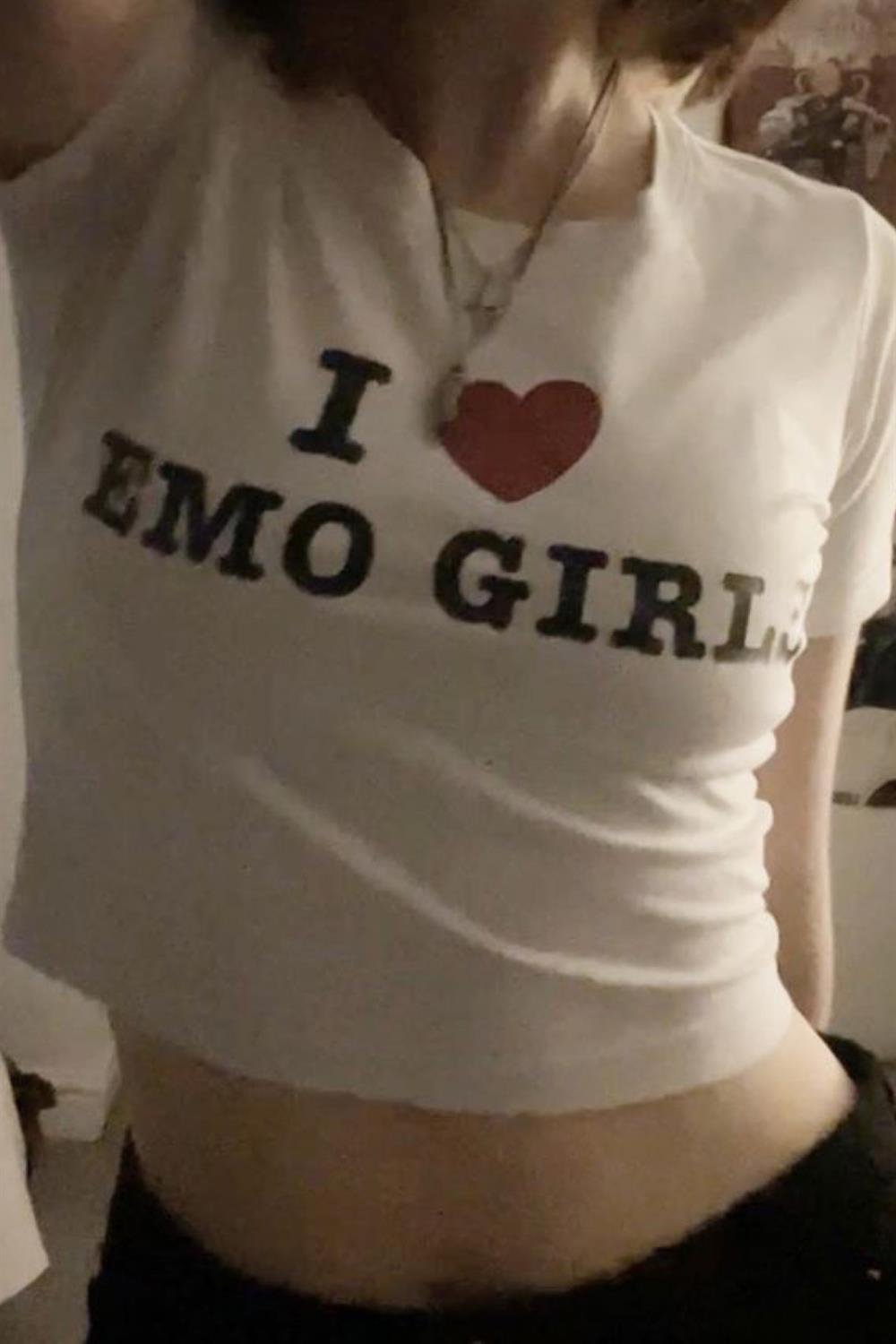 I Love Emo Girls Crop