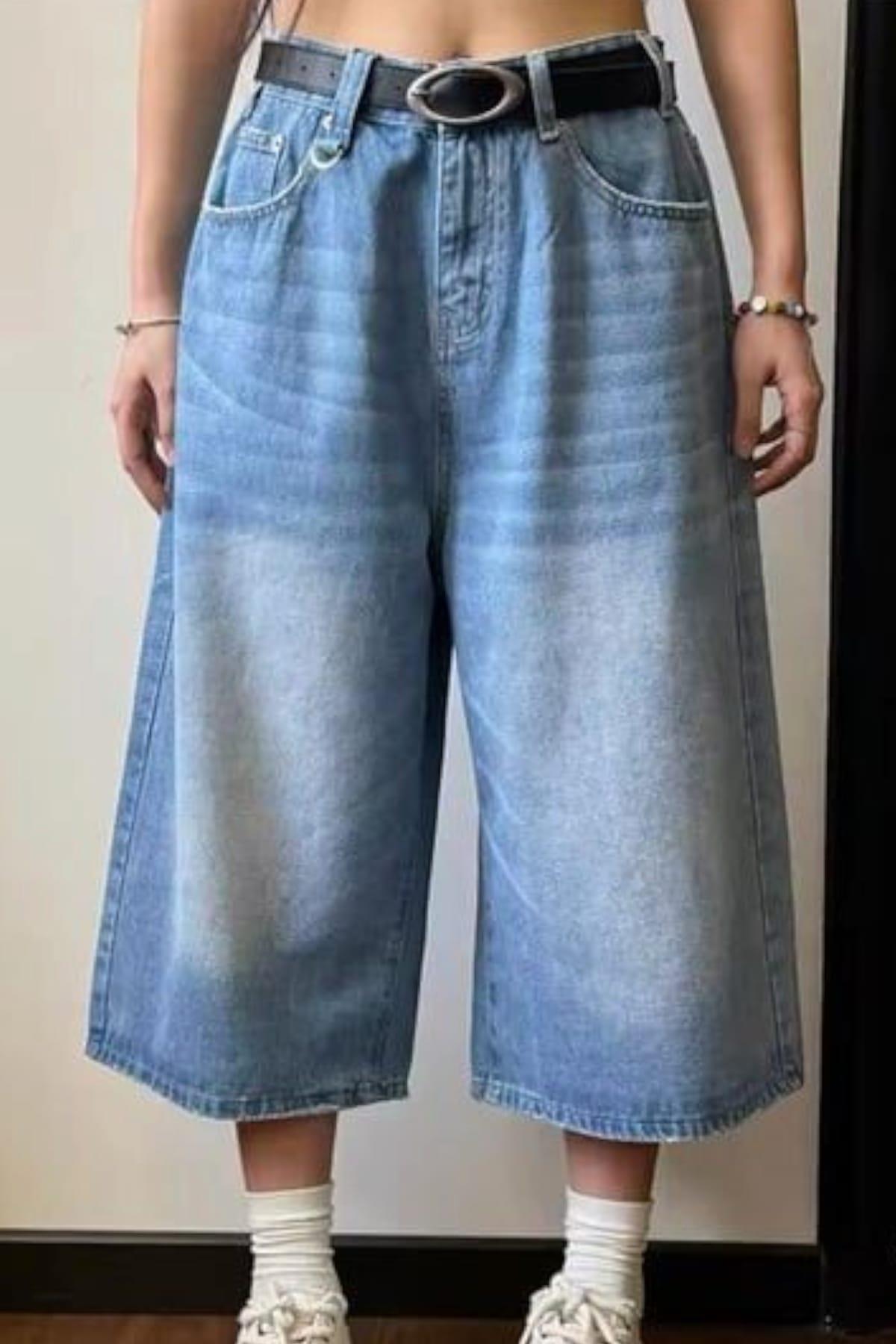 Ice Blue Kısa Şort