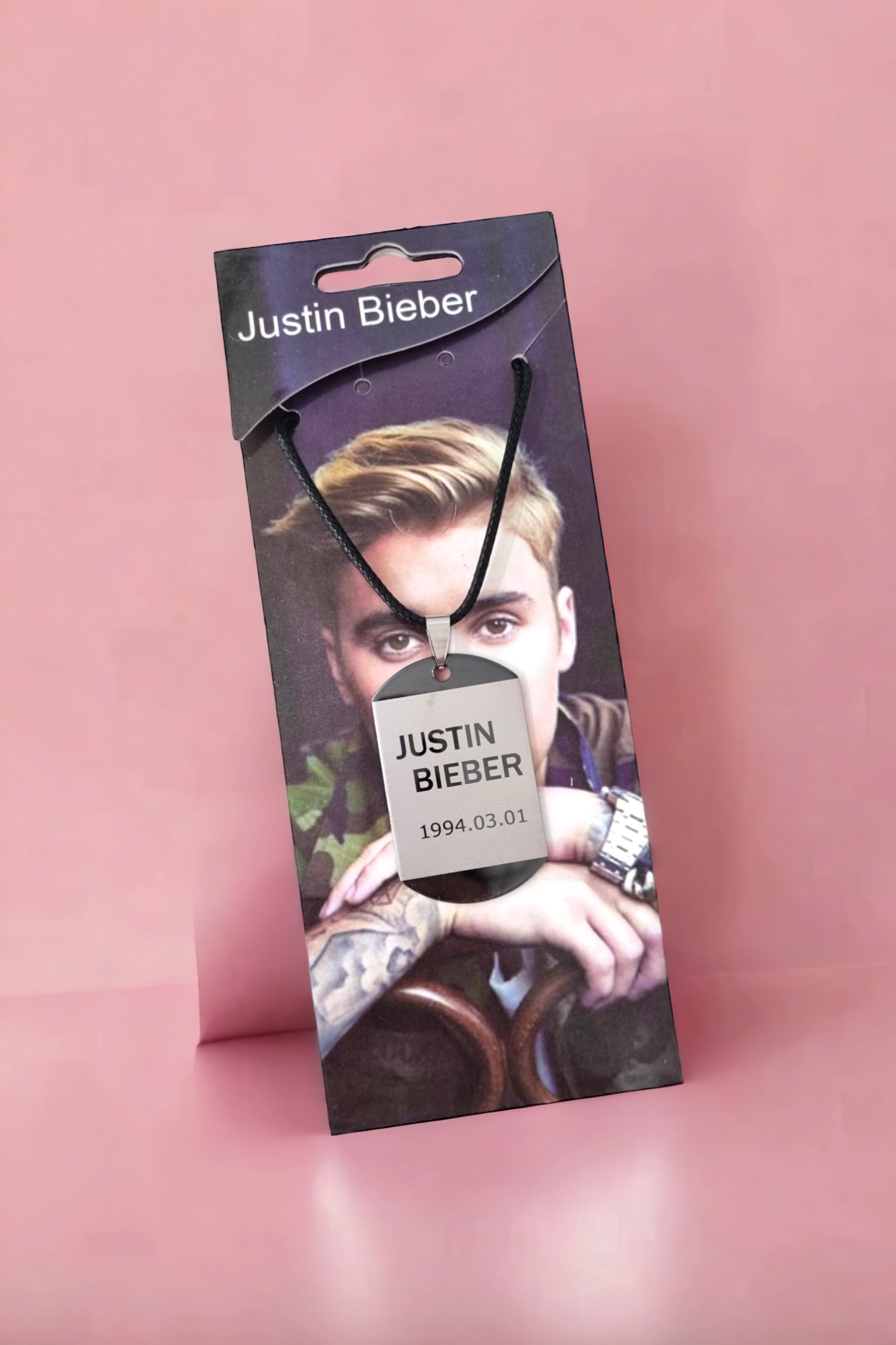 Justin Bieber Steel Necklace