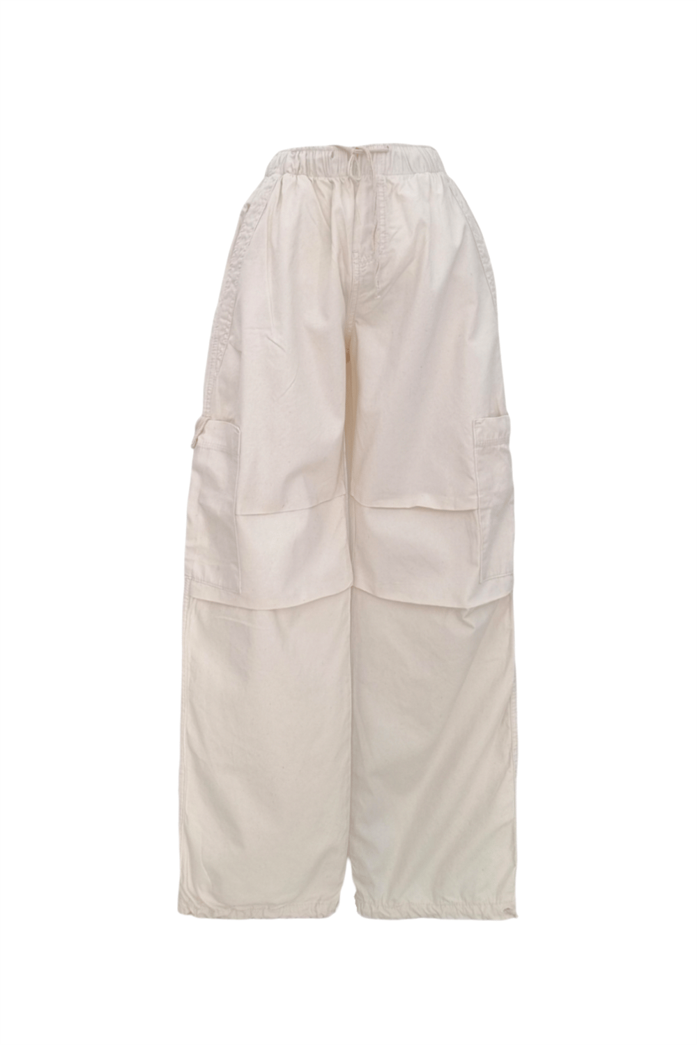 Krem Gabardin Jogger Pantolon