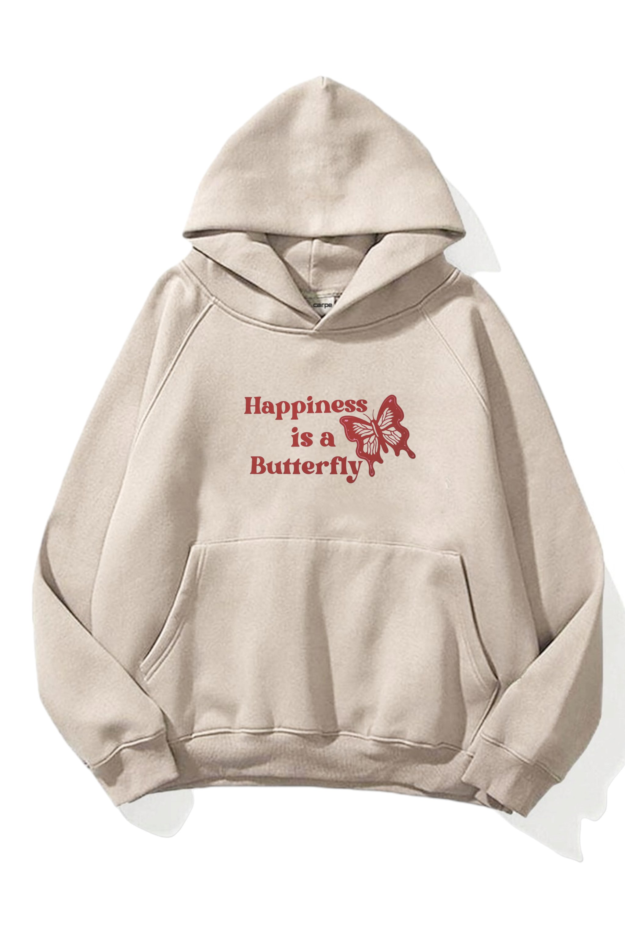 Krem Happines 3 İplik Sweatshirt