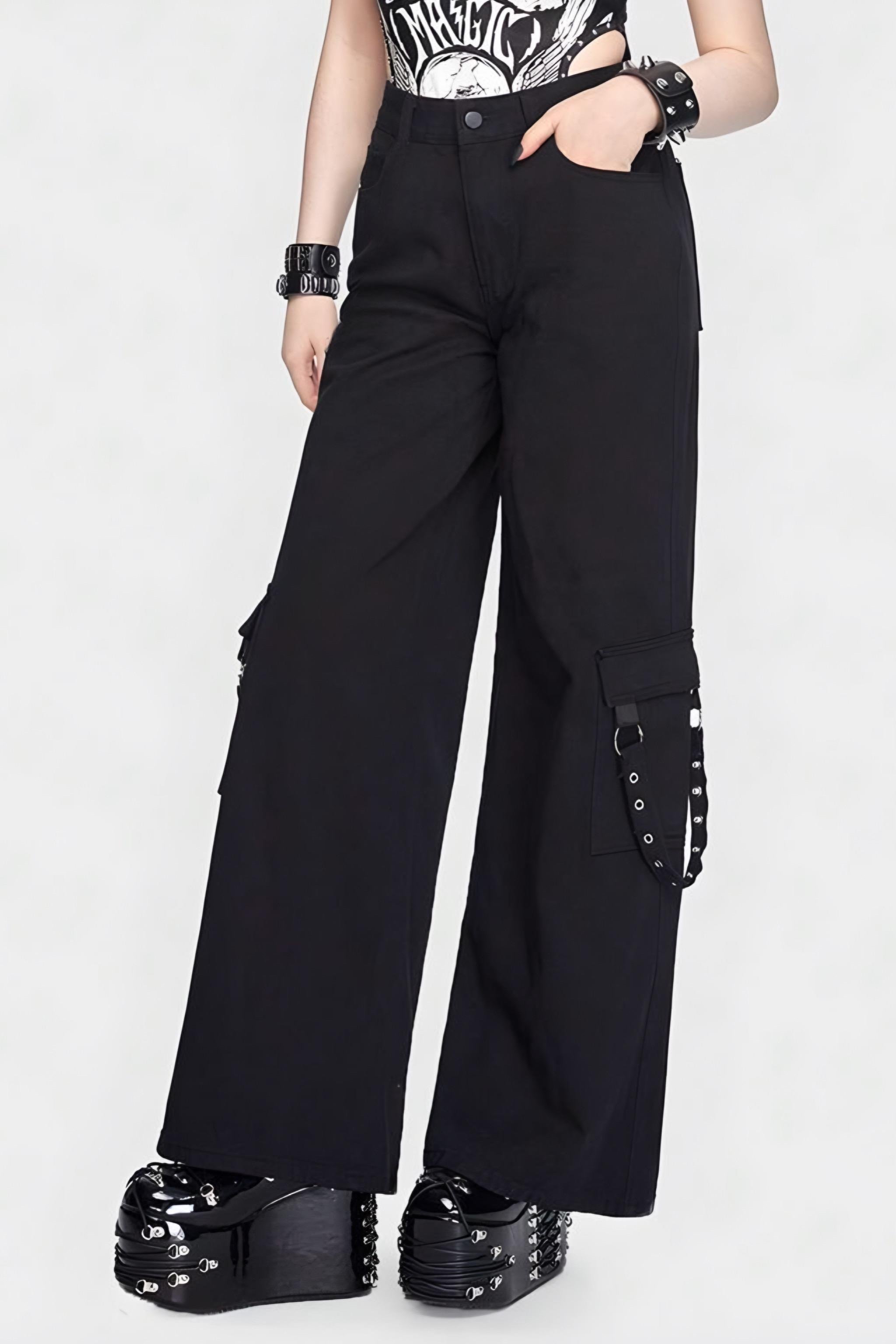 Kuşgözü İp Detaylı Kargo Cep Pantolon