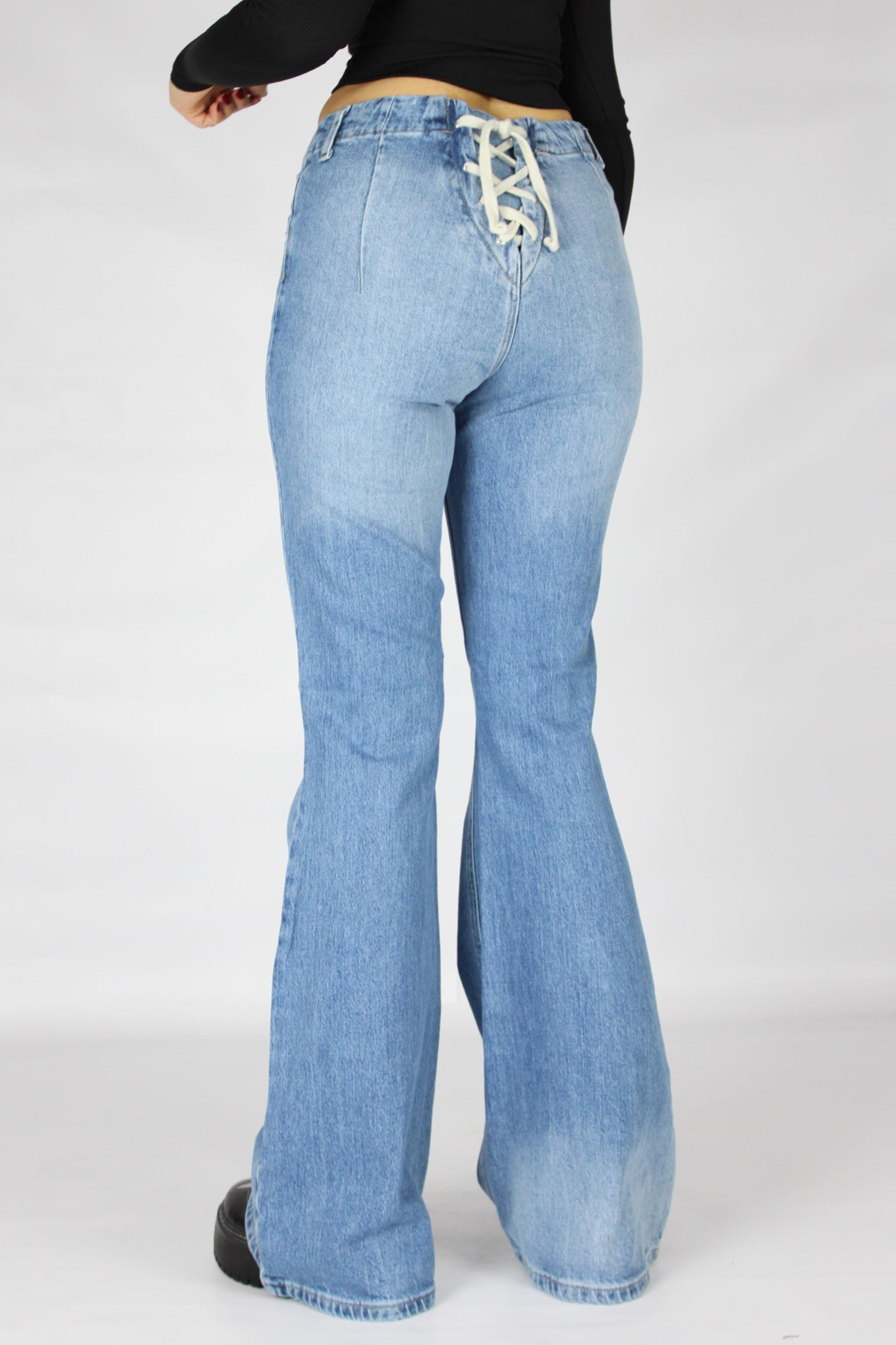 Lace Detailed Flare Pantolon