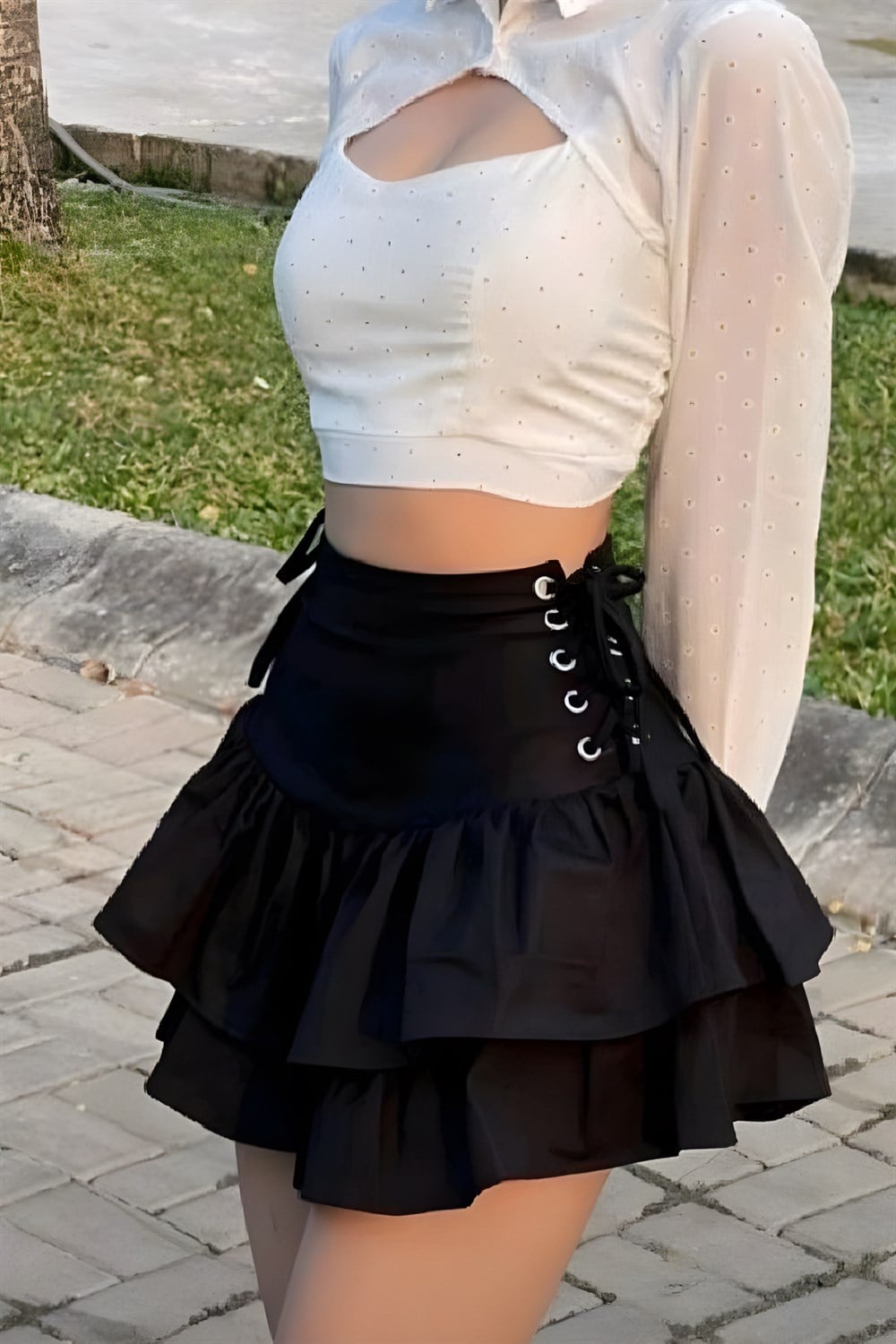 Lolita Kuşgözü Detay Etek