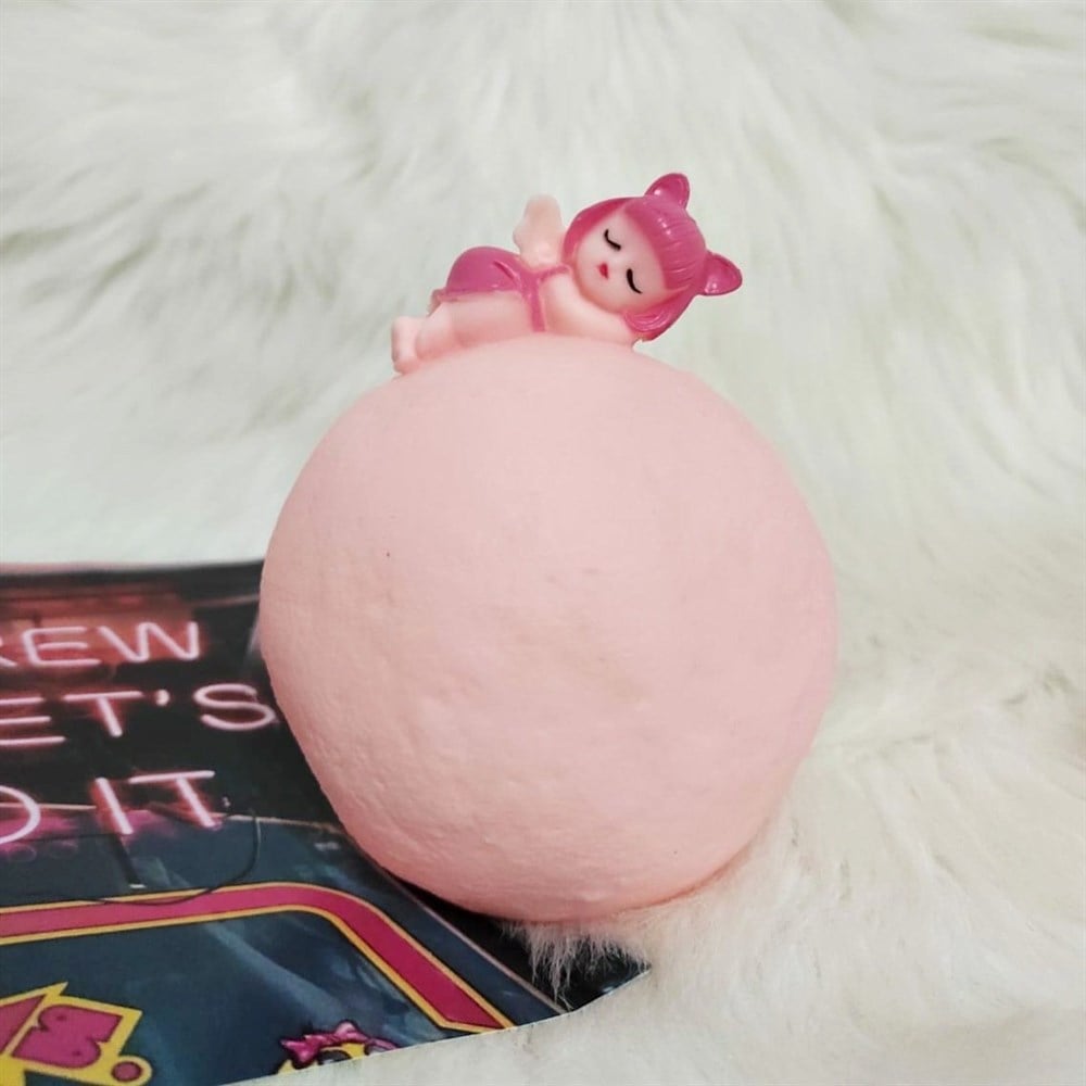 Moon Pembe Uyuyan Kız Gece Lambası