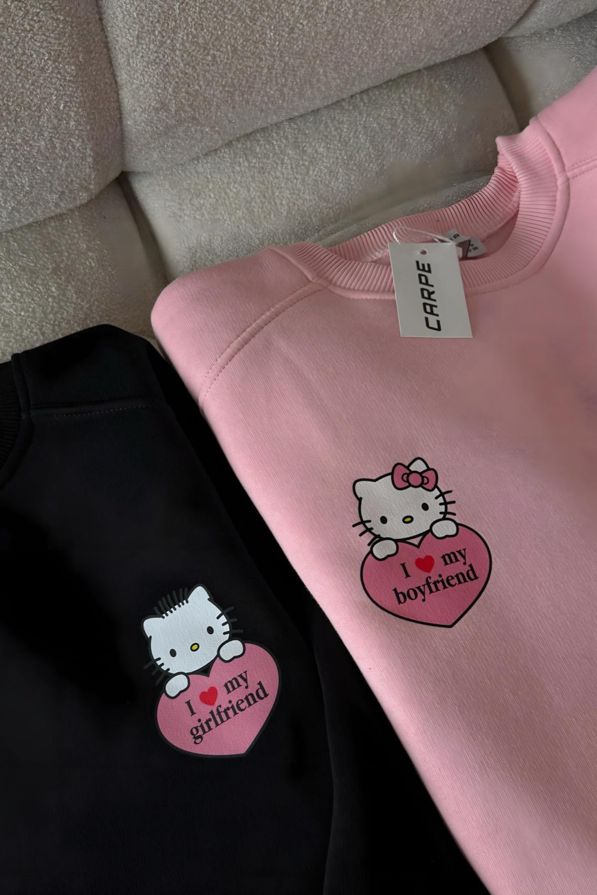 My Boyfriend 3 İplik Oversize Sweatshirt
