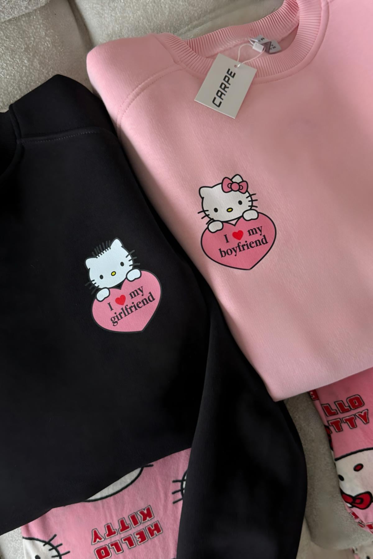 My Girlfriend 3 İplik Oversize Sweatshirt