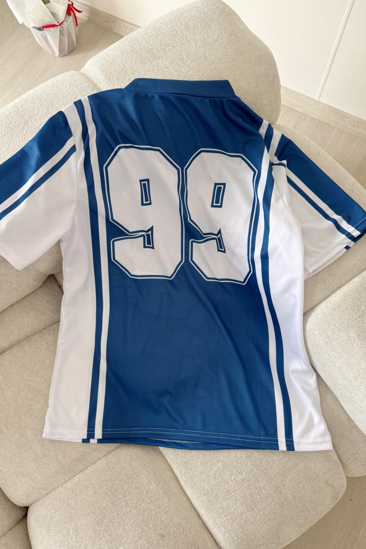 Navy Blue Kitty Oversize T-shirt