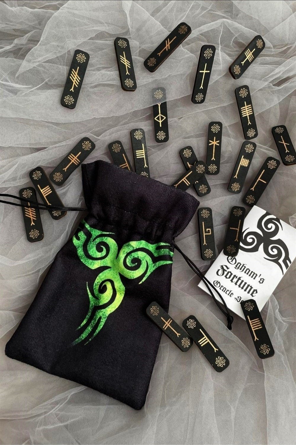 Oghams Fortune Oracle Keseli Rune Set