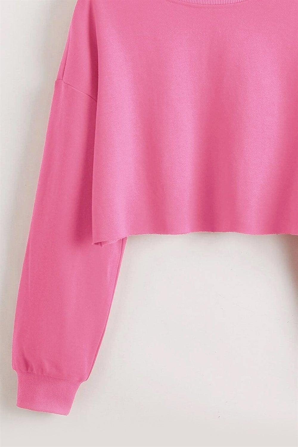 Pembe Basic Crop Sweatshirt
