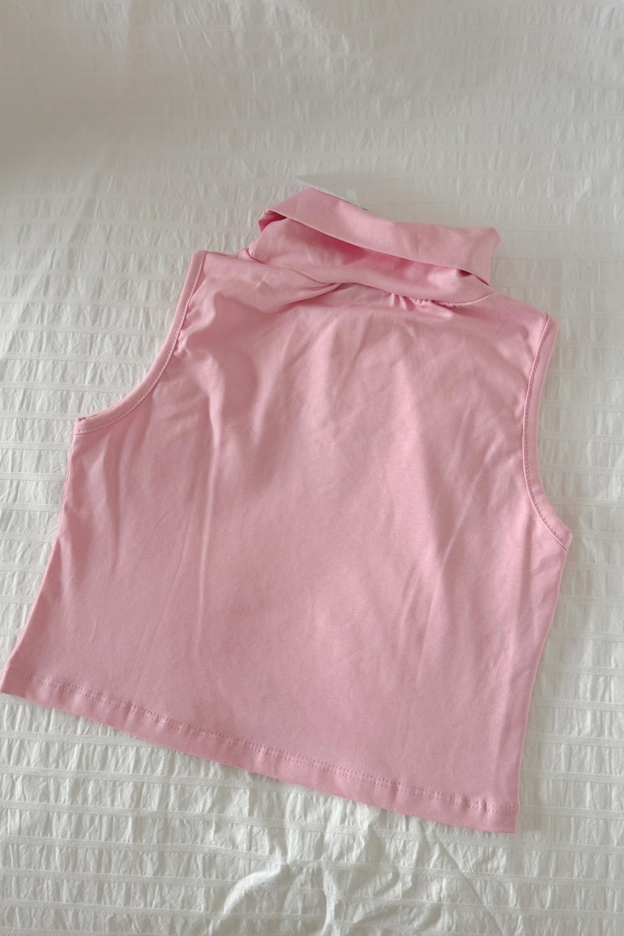 Pink Star Detailed Strappy Blouse
