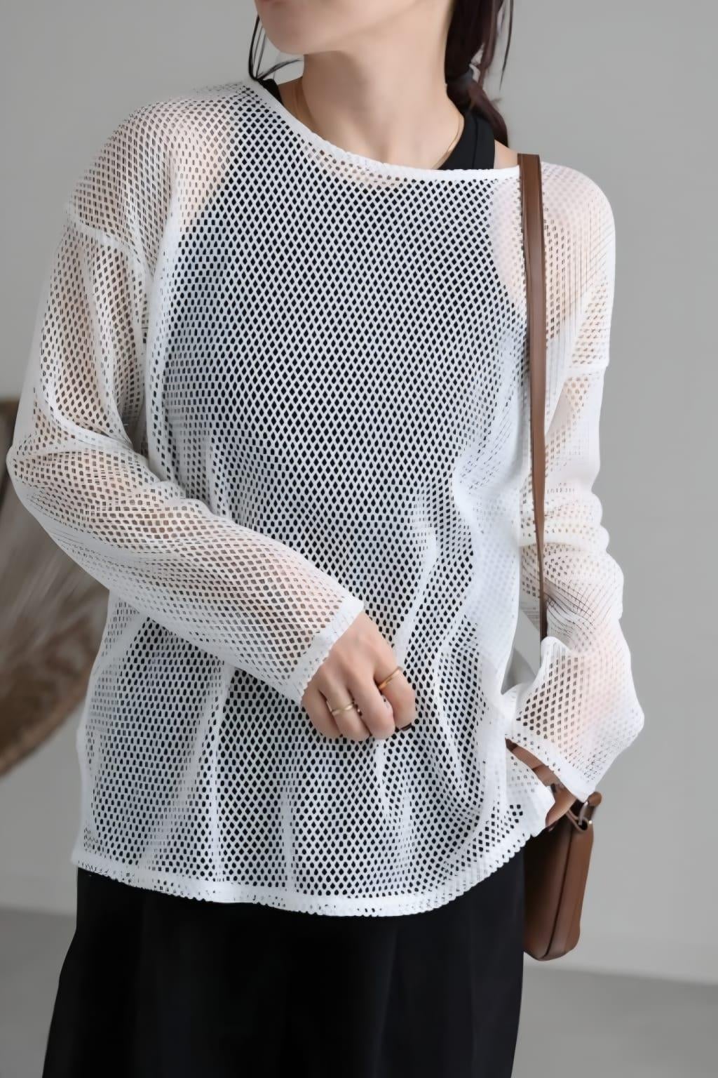 Perforated Uzunkol Bluz