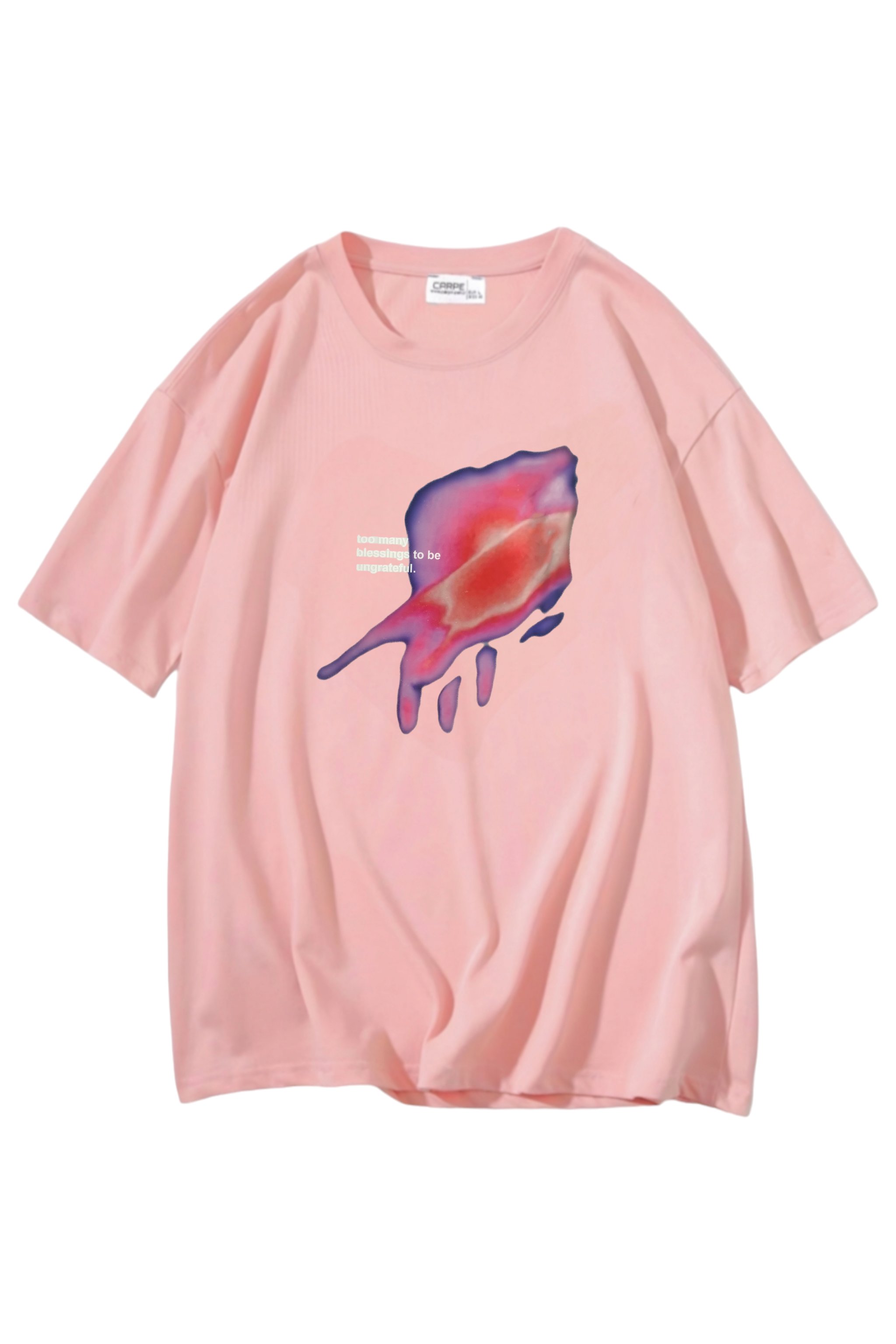 Pink Colourful Oversize T-shirt