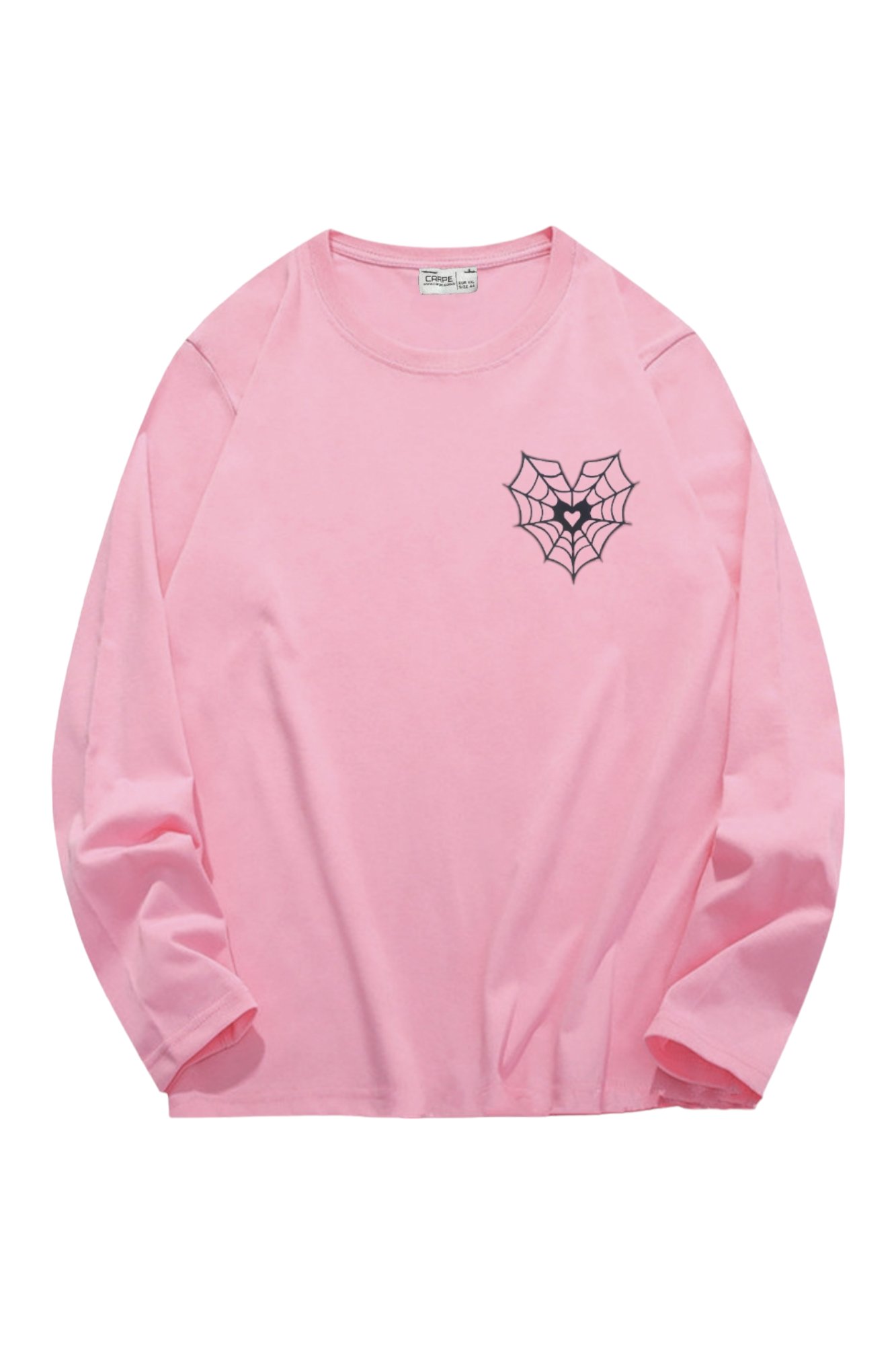 Pink Heart Web Sweatshirt