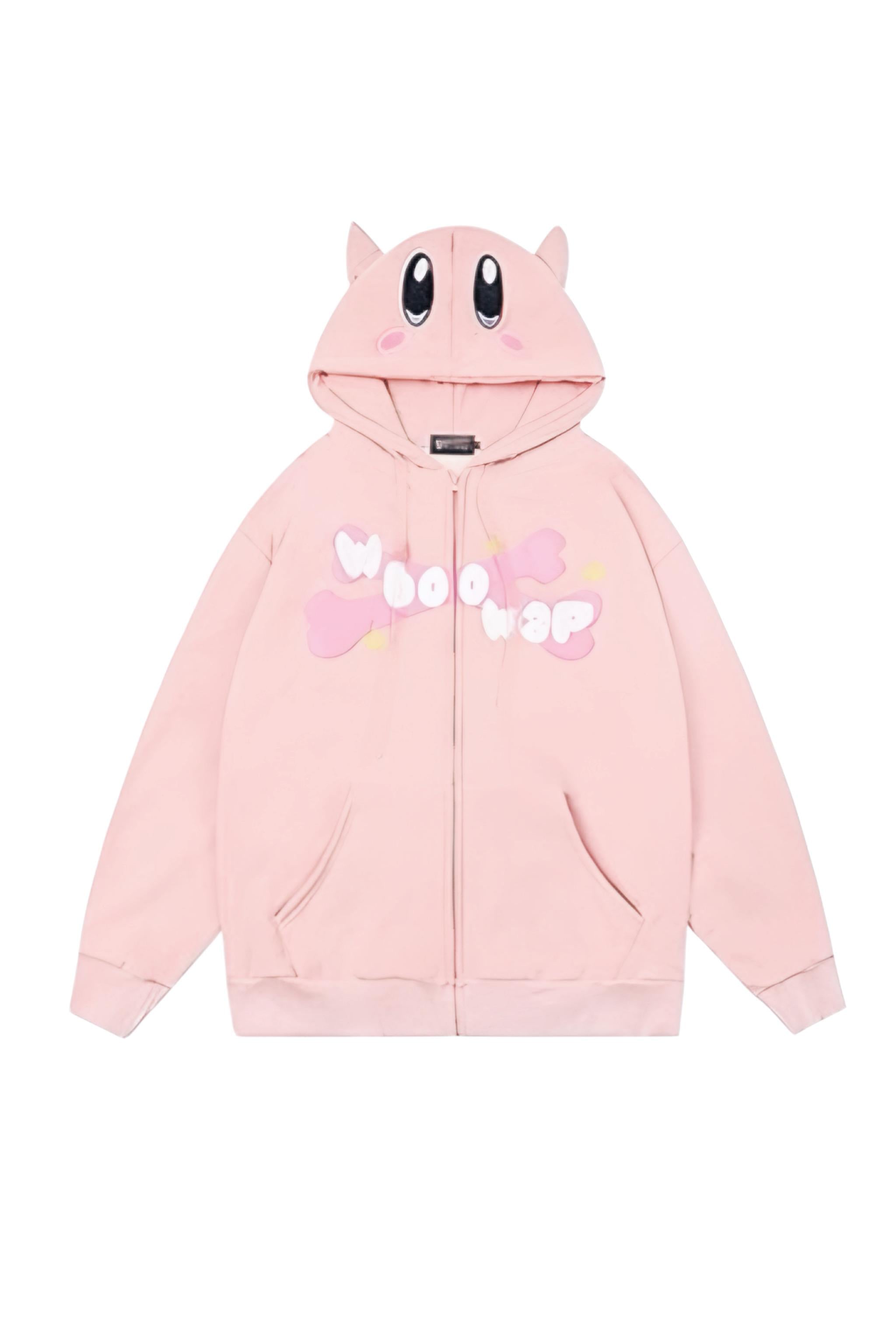 Pink Whoowap Kulak Detaylı Hırka