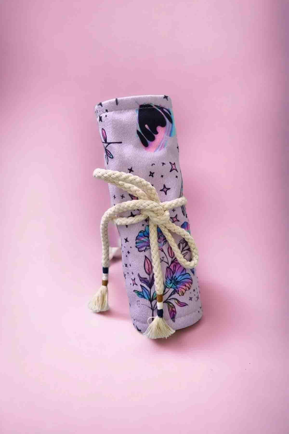 Pink Witch Vibes Printed Roll Pen Holder